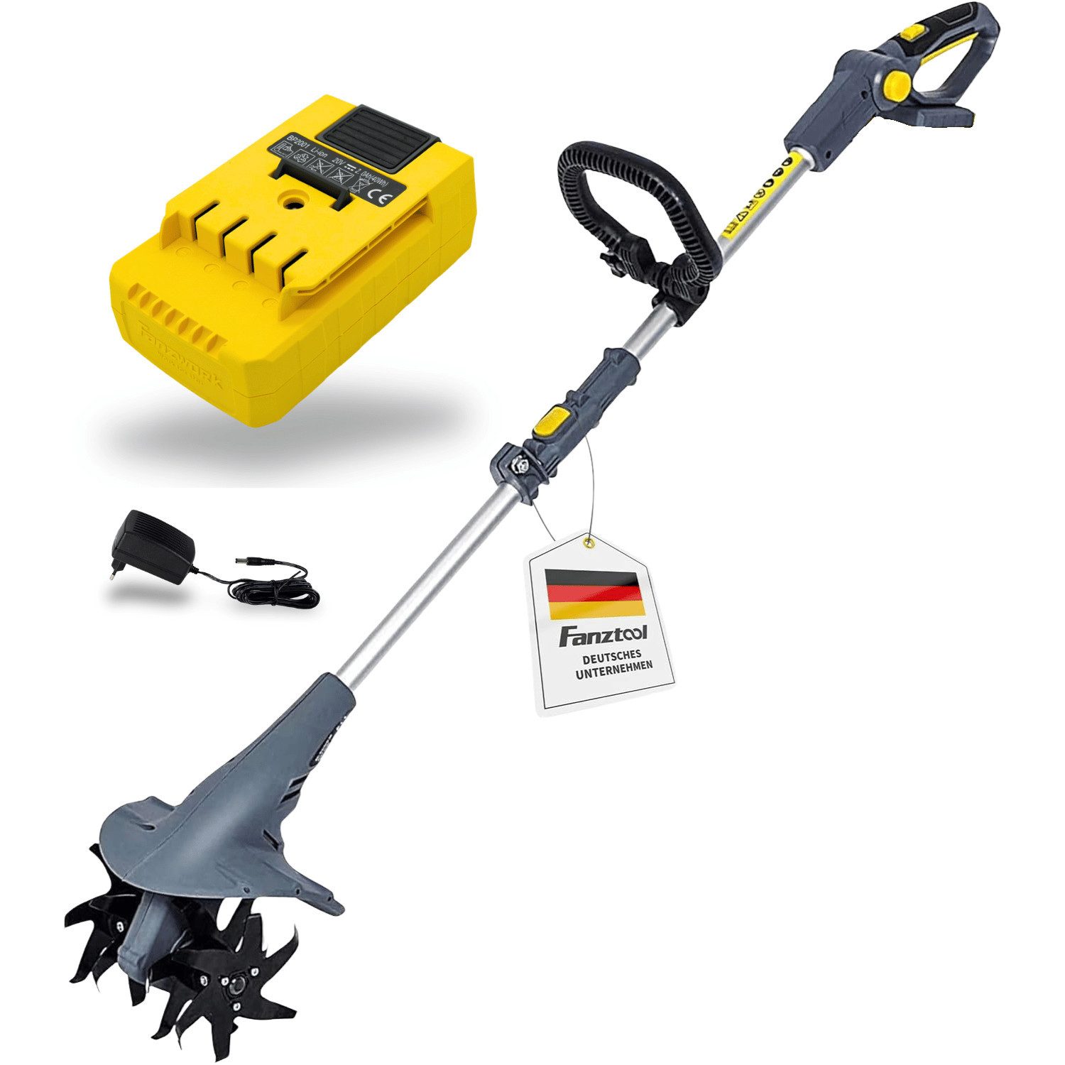 Fanztool Akku-Motorhacke 20V Motorhacke Bodenhacke Gartenhacke Kultivator m günstig online kaufen
