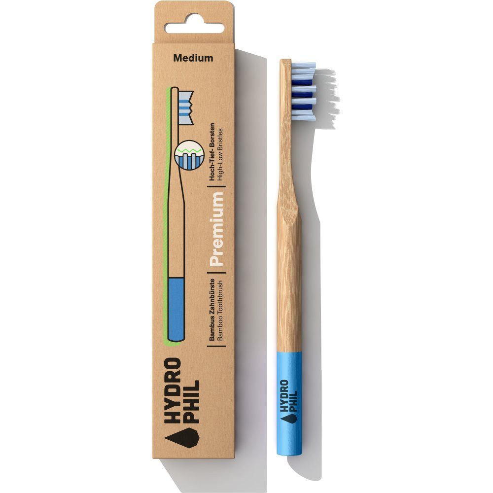 Hydrophil Zahnbürste Bambus- Premium Medium, Stk