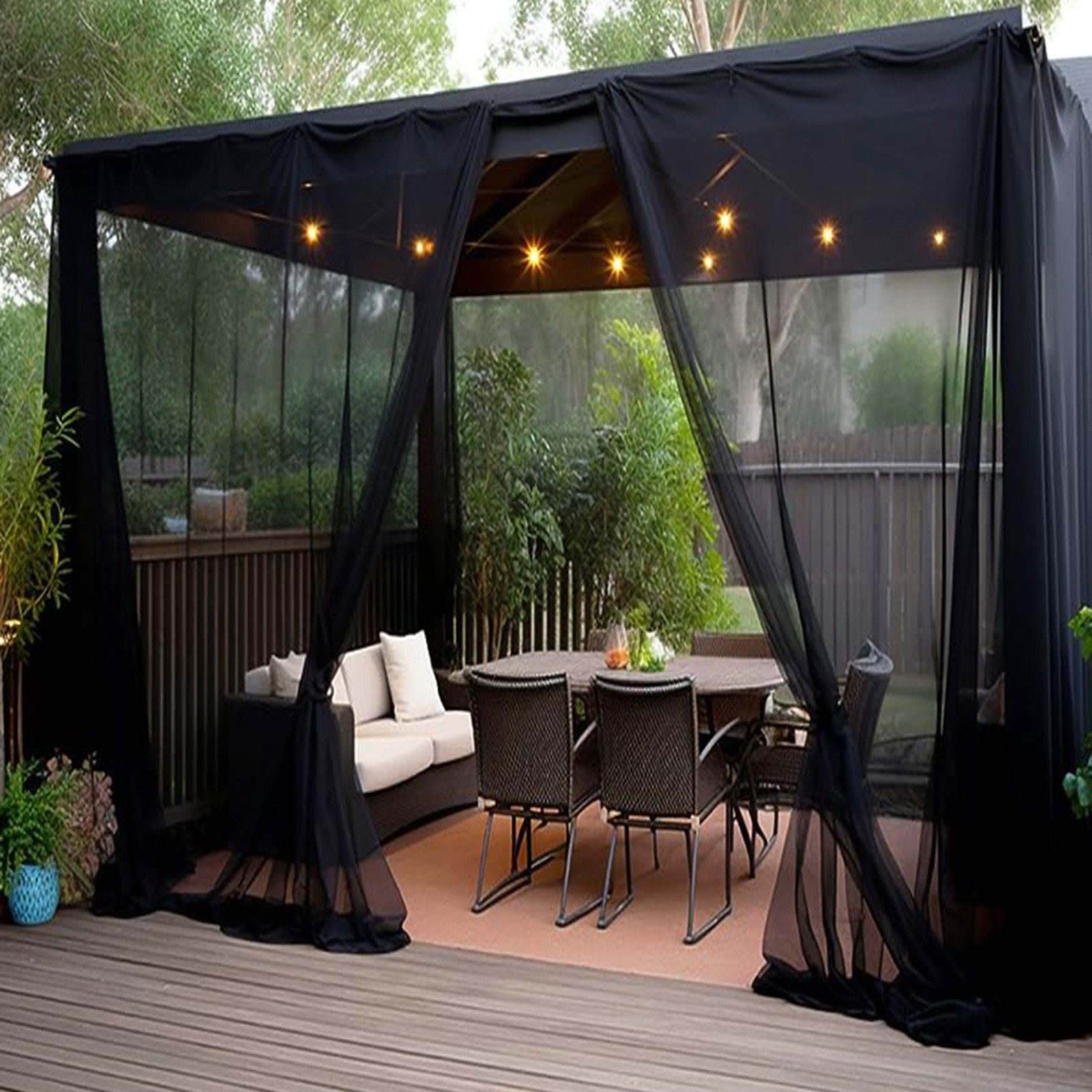 Qelus Gardine Transparente Voile für Balkon günstig online kaufen