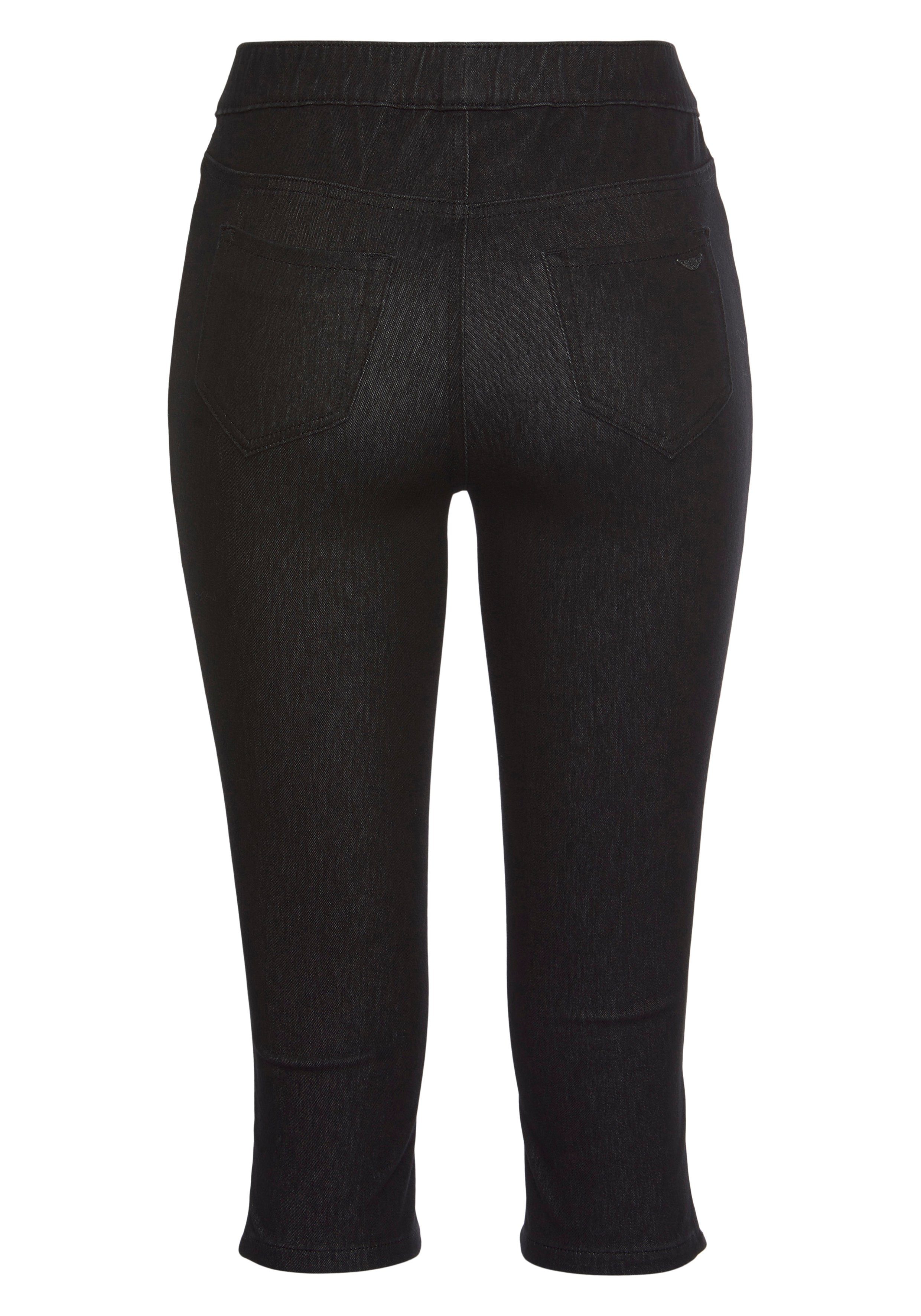 Pants in High Denim-Optik Arizona black Waist Jogg