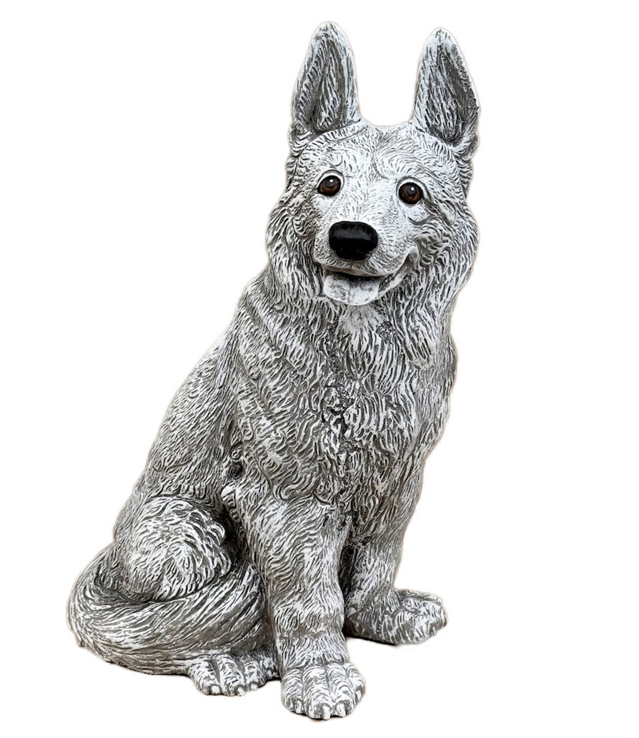 Stone and Style Gartenfigur Frostfeste Steinfigur Schäferhund groß