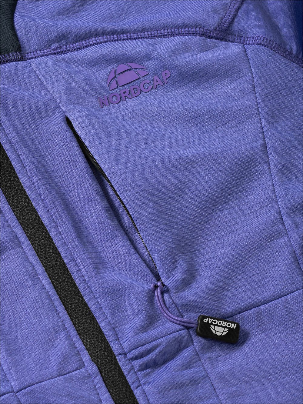 in lila weicher Sweat-Qualität Kapuzen-Jacke farbstarke Funktionsjacke Nordcap