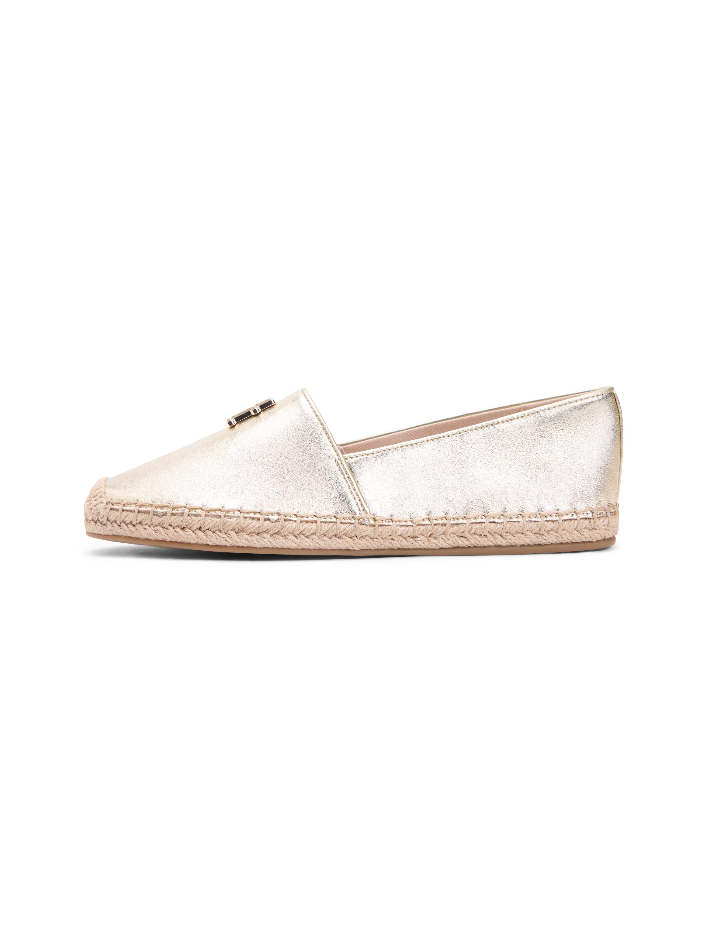 Tommy Hilfiger TH LOGO GOLD ESPADRILLE Espadrille Sommerschuh, Schlupfschuh mit edlem TH-Schmuckelement – Bild 5 von 5