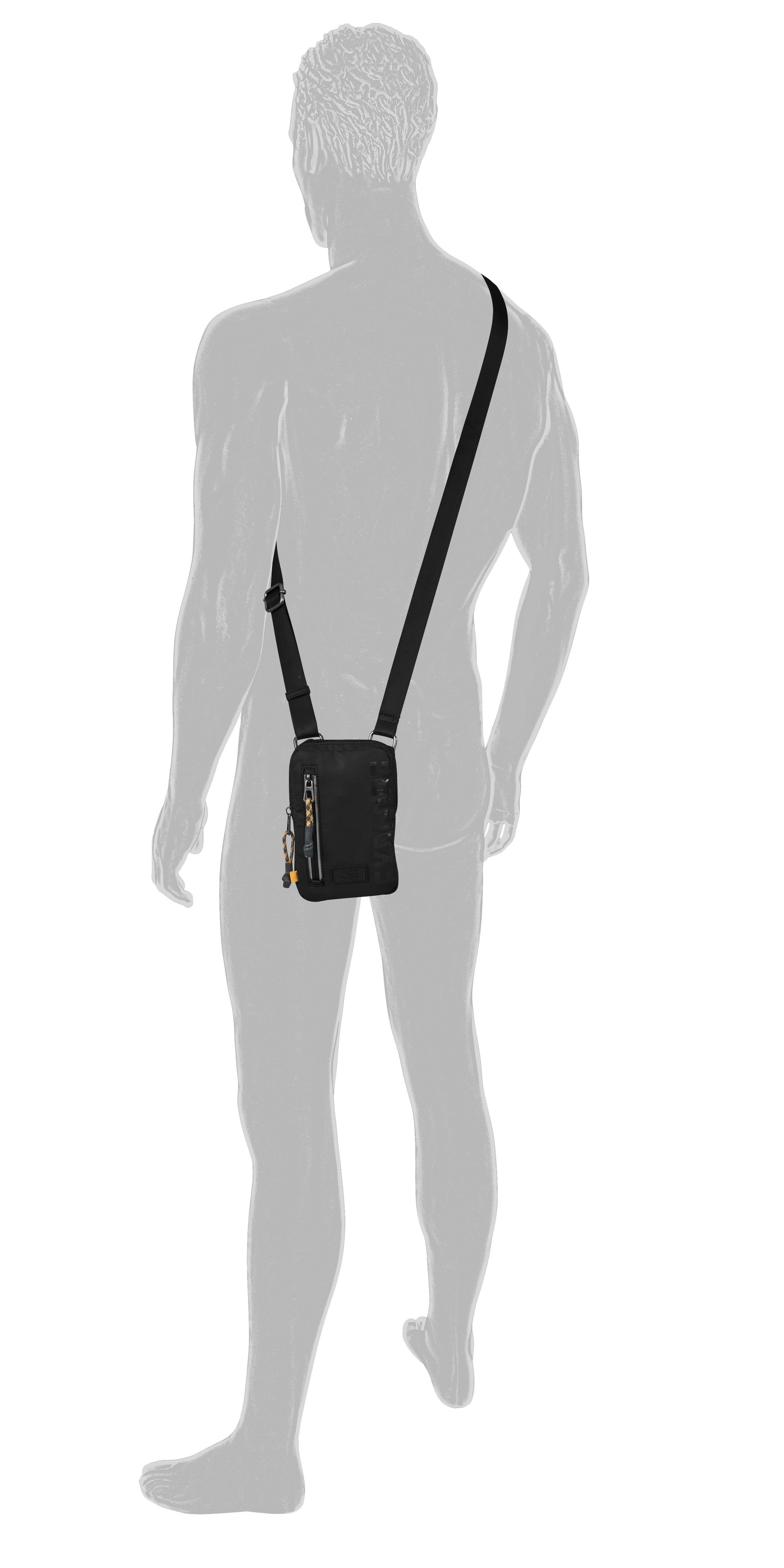 camel active Handytasche Explore, wasserabweisendes recyceltes Nylon und reflektierende Reißverschlüsse