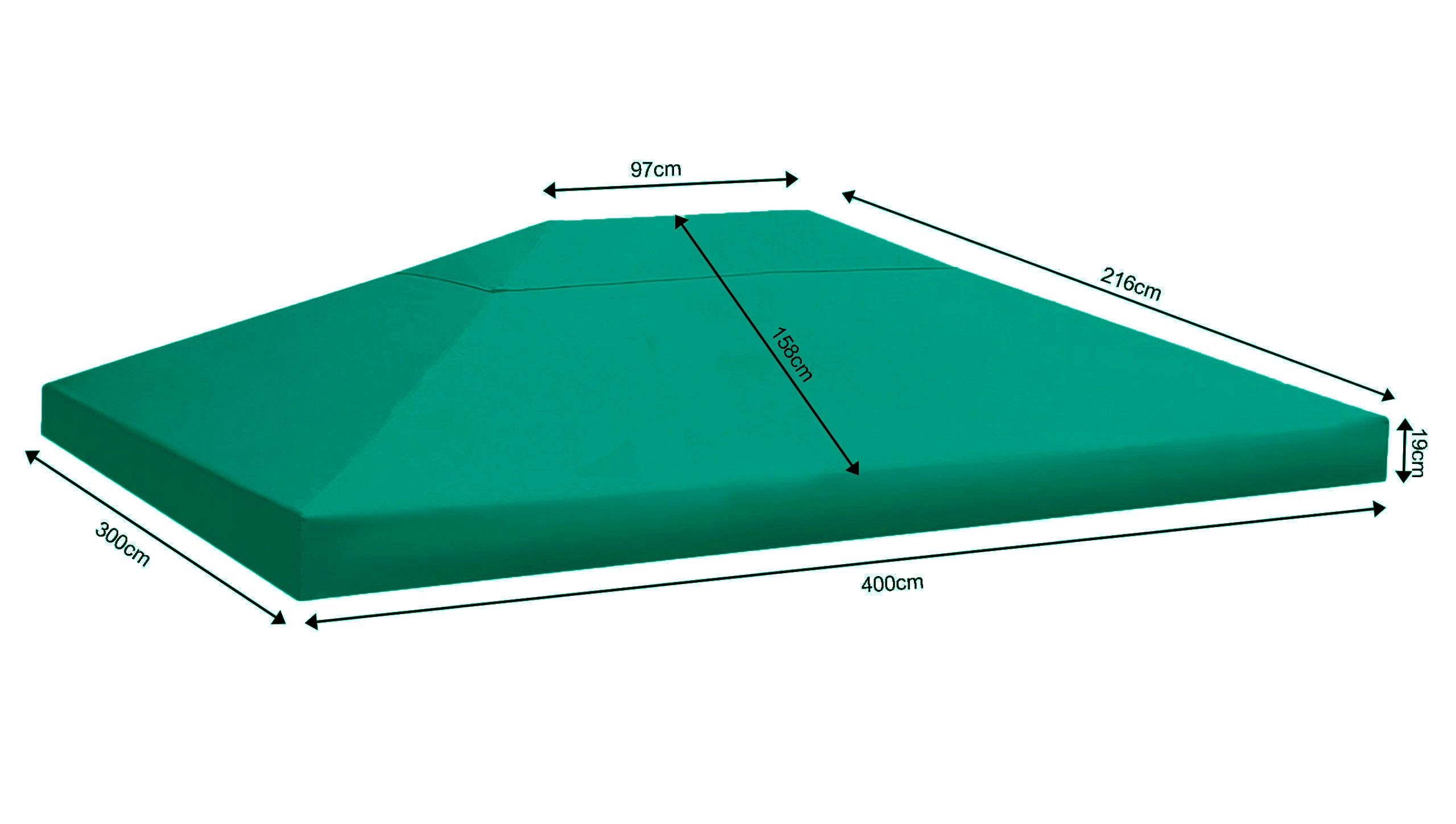 Quick Star Pavillon-Ersatzdach Ersatzdach Rankpavillon 3x4m günstig online kaufen