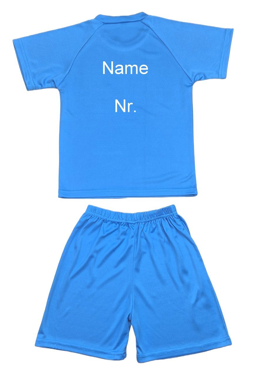 Fashion Boy Fußballtrikot Fußball Fan Set Argentinien Trikot + Shorts personalisierbar, JS05e (Set)
