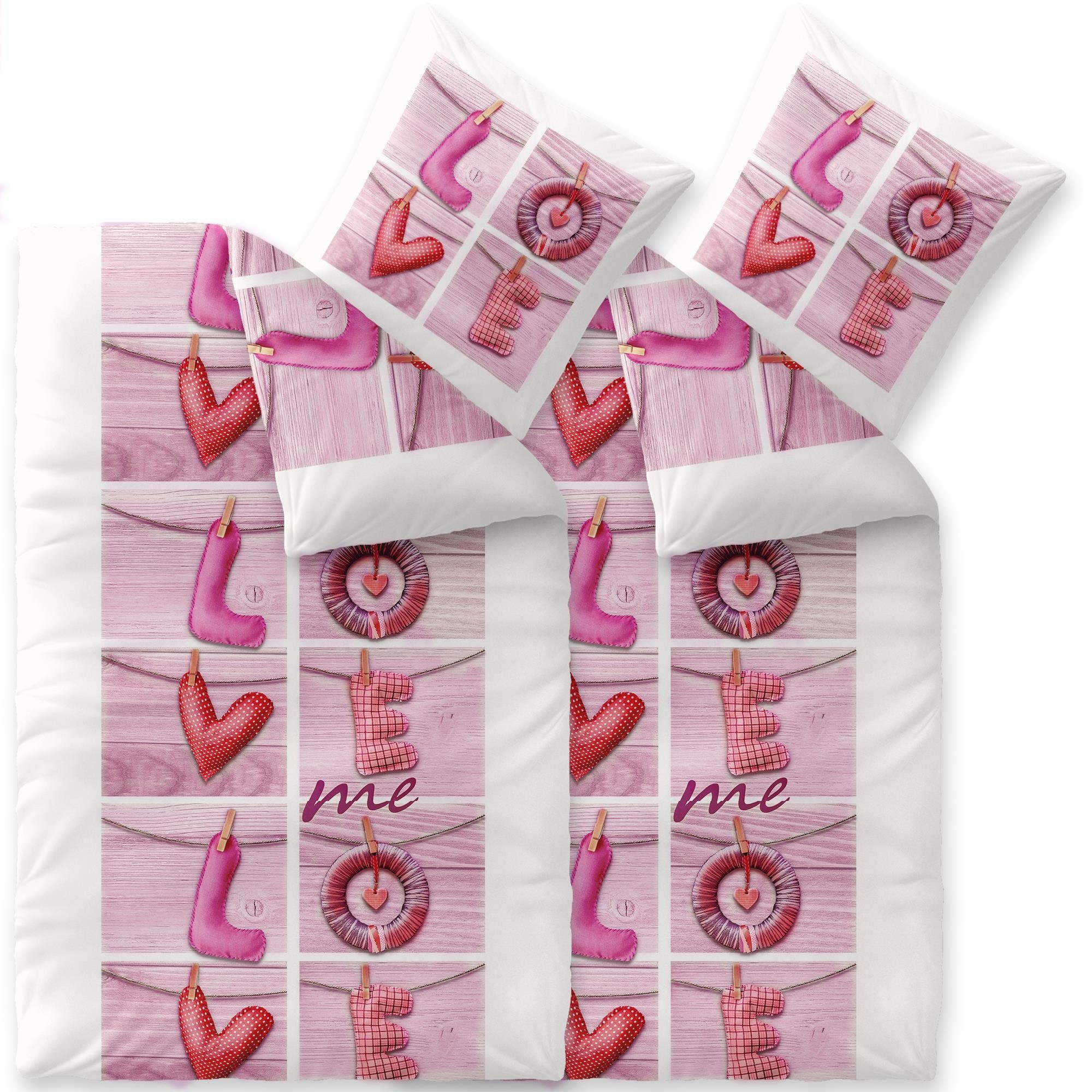 CelinaTex Bettwäsche Touchme Bettgarnitur Biber Reißverschluss günstig online kaufen