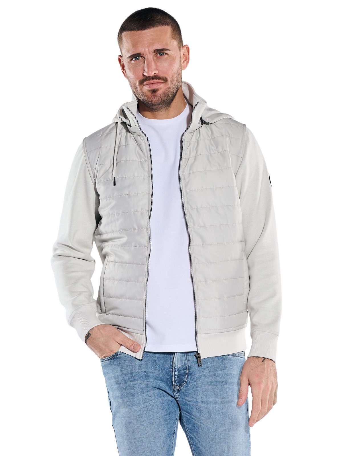 emilio adani Kapuzensweatjacke Herren Sweatjacke mit abnehmbarer Kapuze, Si günstig online kaufen