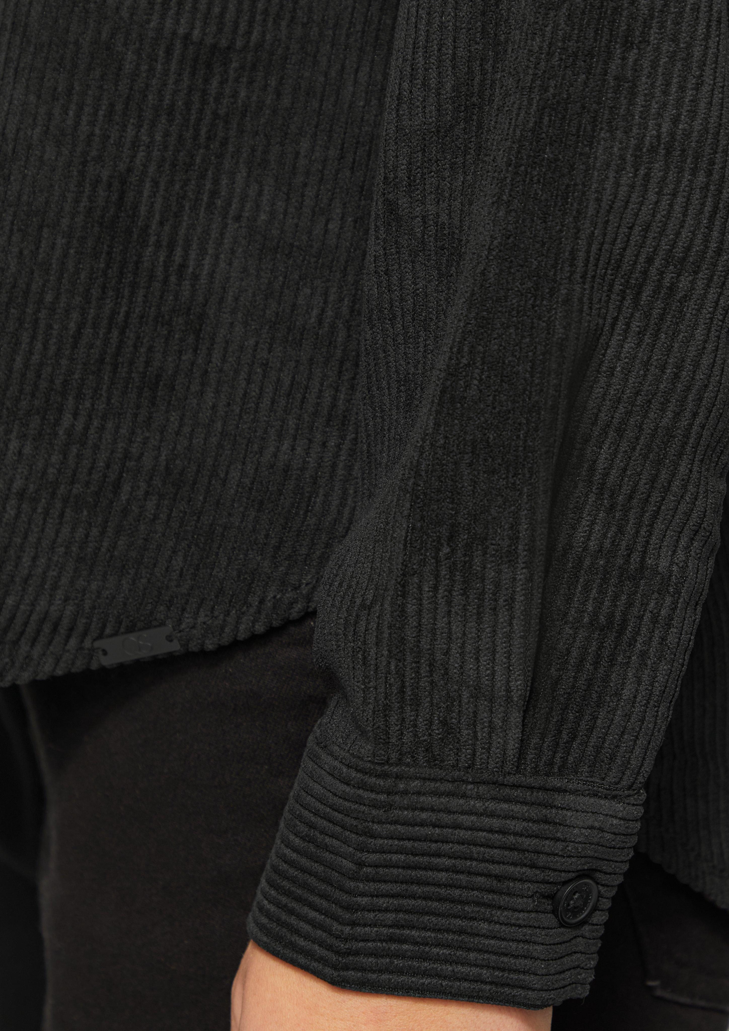 QS Langarmbluse Cordbluse mit Brusttaschen günstig online kaufen