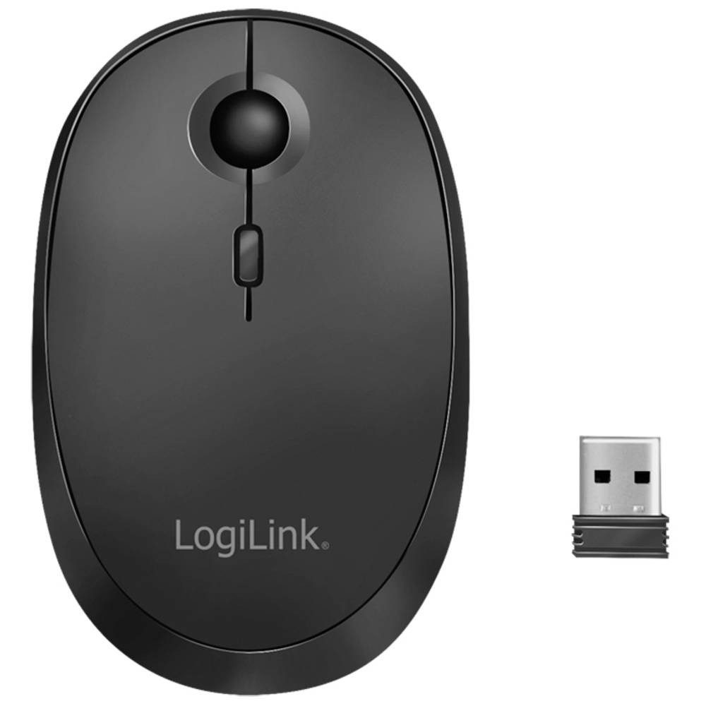 LogiLink Funk & Bluetooth Dual-Maus, 2.4 GHz, 800/1200/1600 dpi ID0204 Mäuse (Wiederaufladbar)