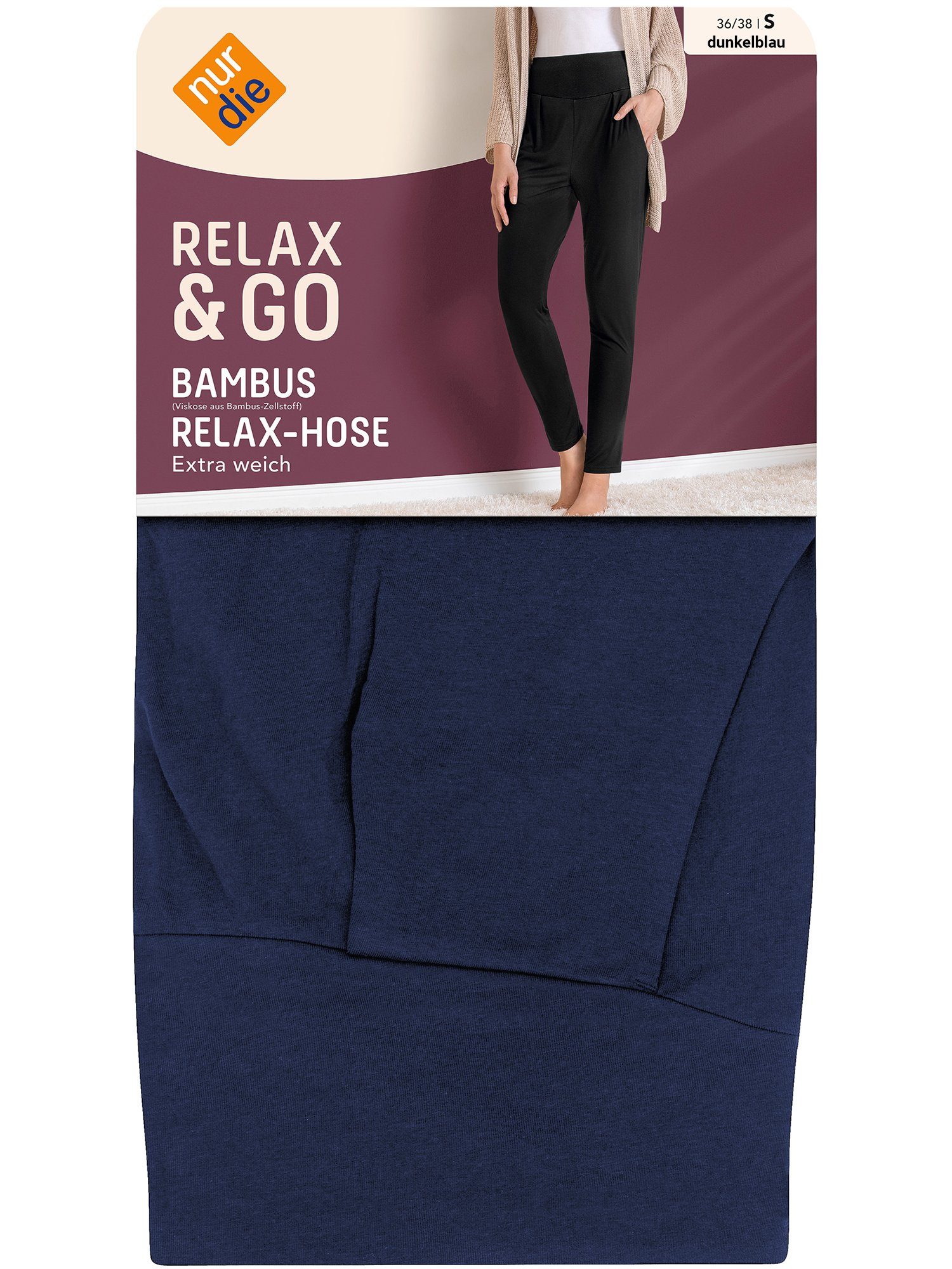Die Nur Relax Loungehose Go & dunkelblau