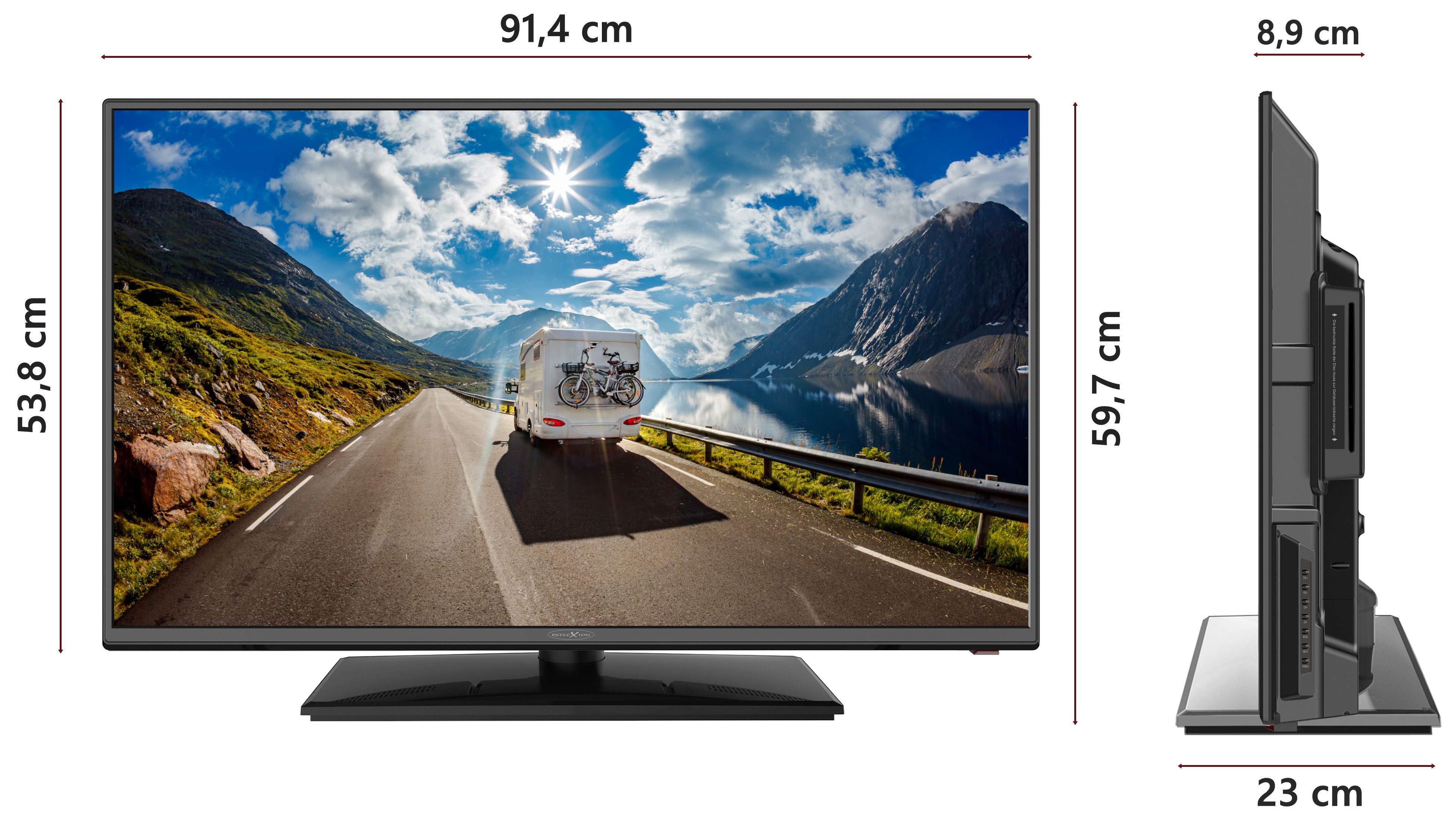 Reflexion LDDW40IBT DLED-Fernseher (100 cm/40 Zoll, schwarz ! RABATT: 53.98%