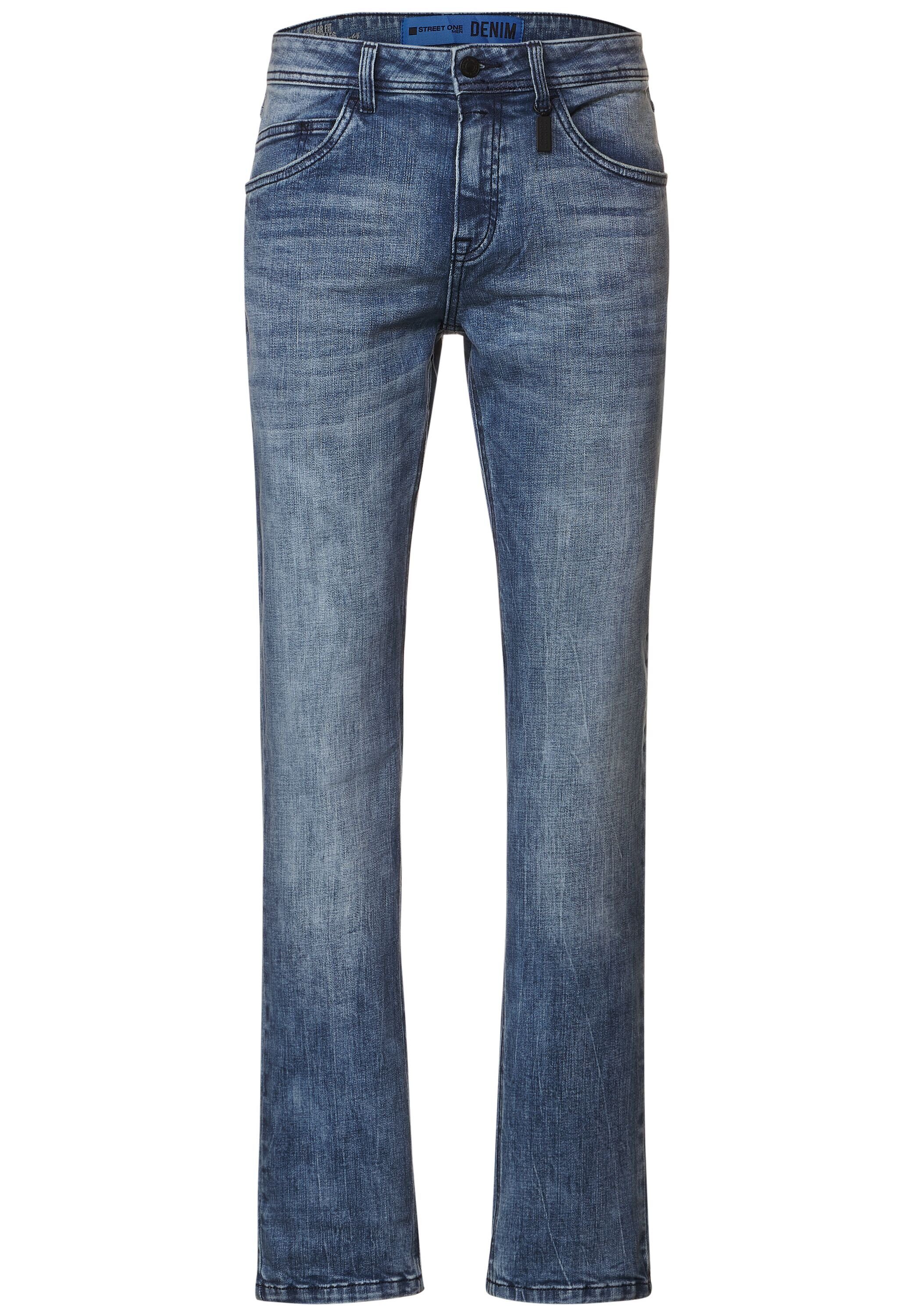 Baumwolle MEN aus Comfort-fit-Jeans Stretchanteil ONE STREET mit