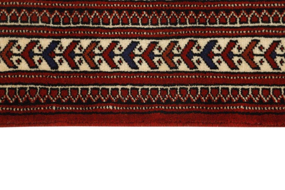 Turkaman 82x126 Orientteppich mm 6 Trading, Höhe: Handgeknüpfter Orientteppich Perserteppich, / rechteckig, Nain