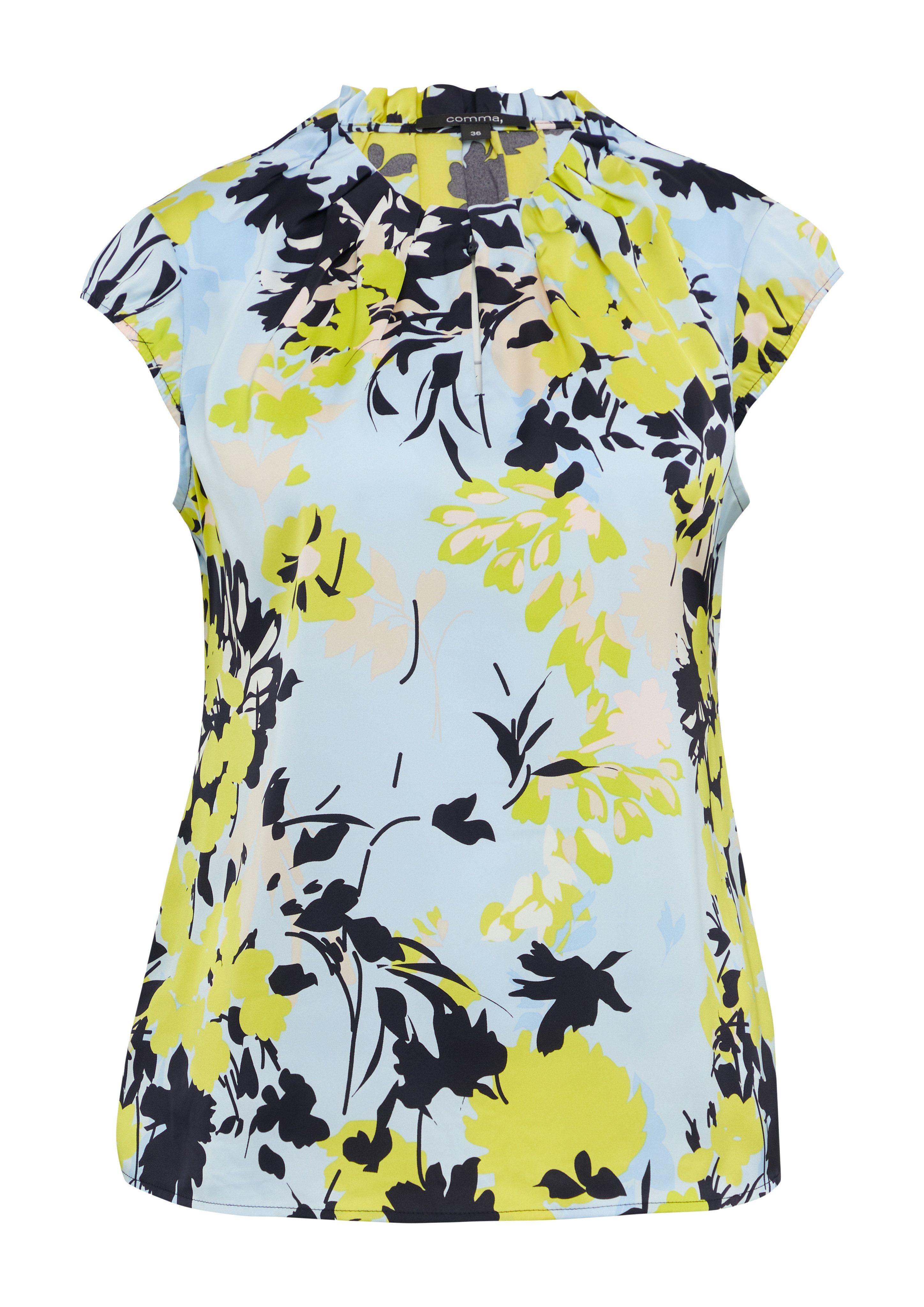 comma Kurzarmbluse