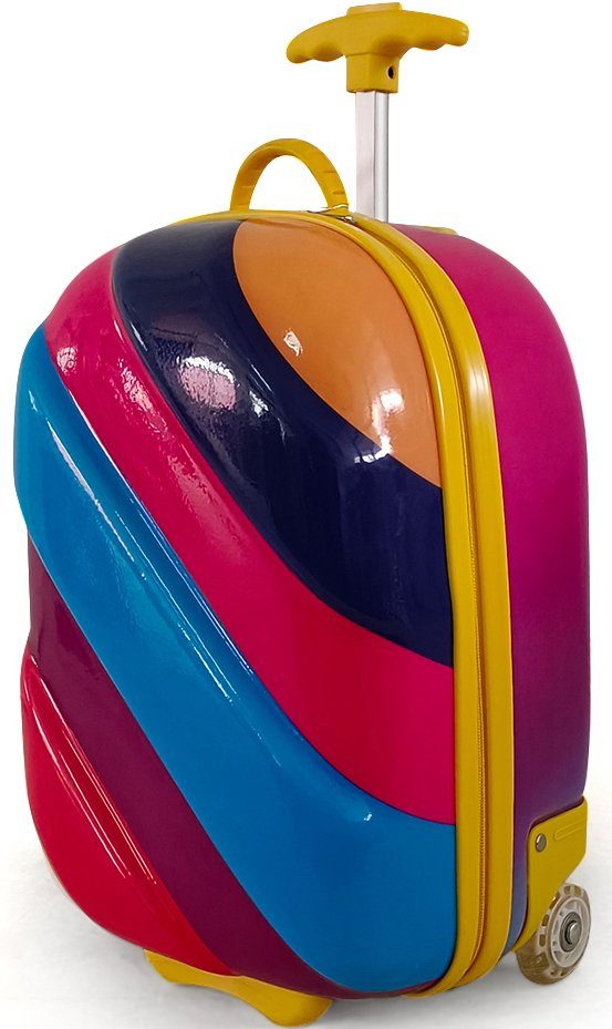 Kinderkoffer 2 Hartschalen-Trolley Rainbow, Rollen, Bouncie, CHIC2000