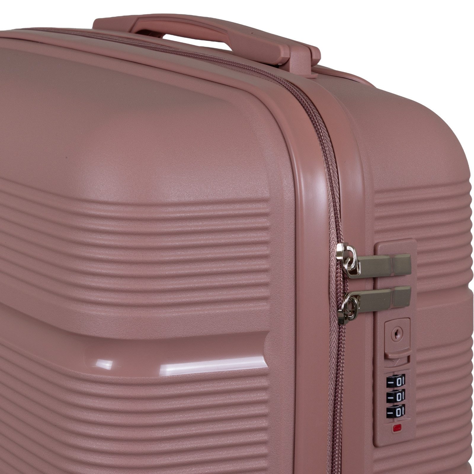 Trendyshop365 Hartschalen-Trolley Reisekoffer Aruba, verschiedene Farben und Größen, 4 Rollen, Polypropylen, extrem robust