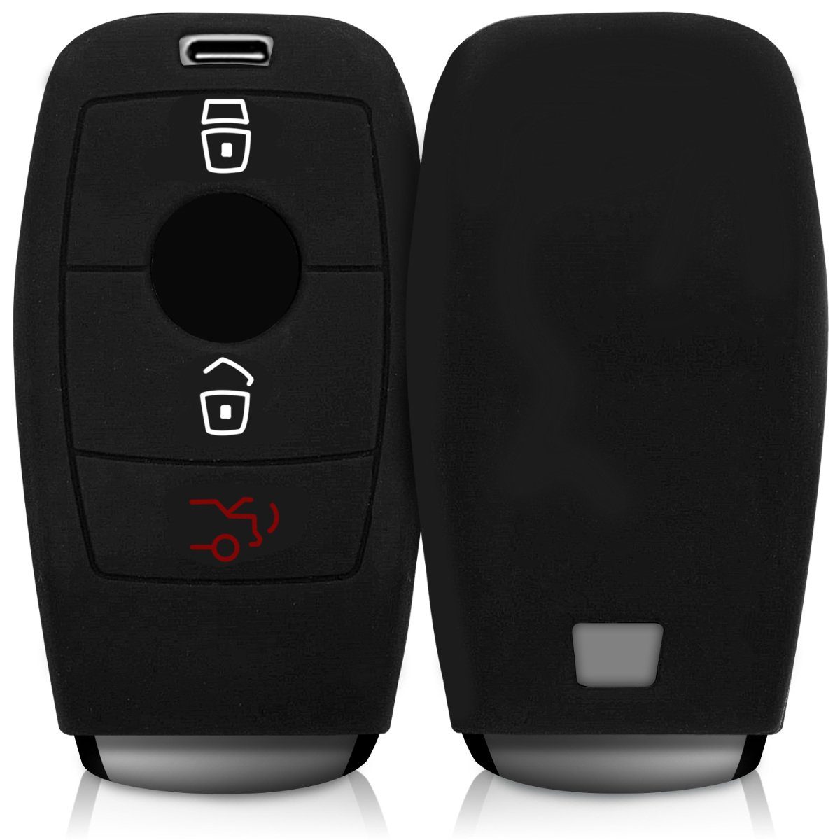 kwmobile Schlüsseltasche Autoschlüssel Silikon Hülle für Mercedes Benz (1-tlg), Schlüsselhülle Schlüssel Case Cover