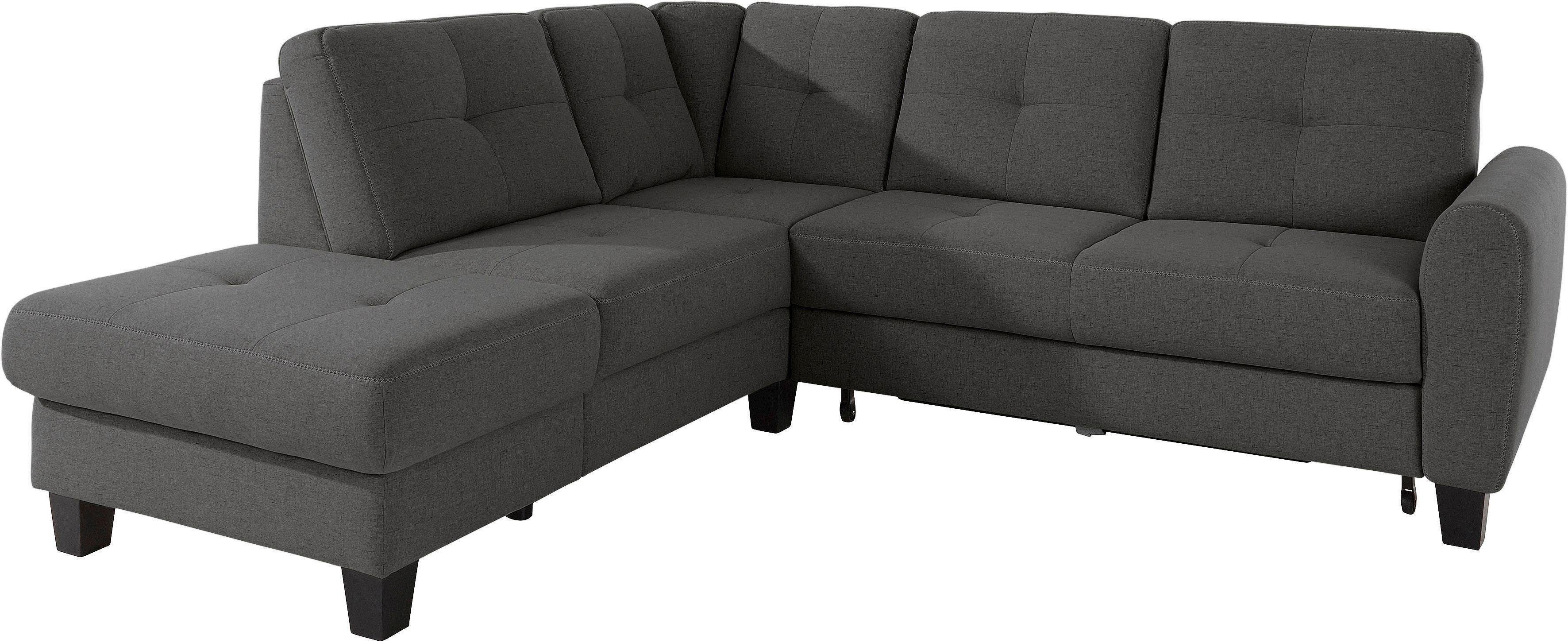sit&more Ecksofa Varese L-Form, mit Federkern, günstig online kaufen