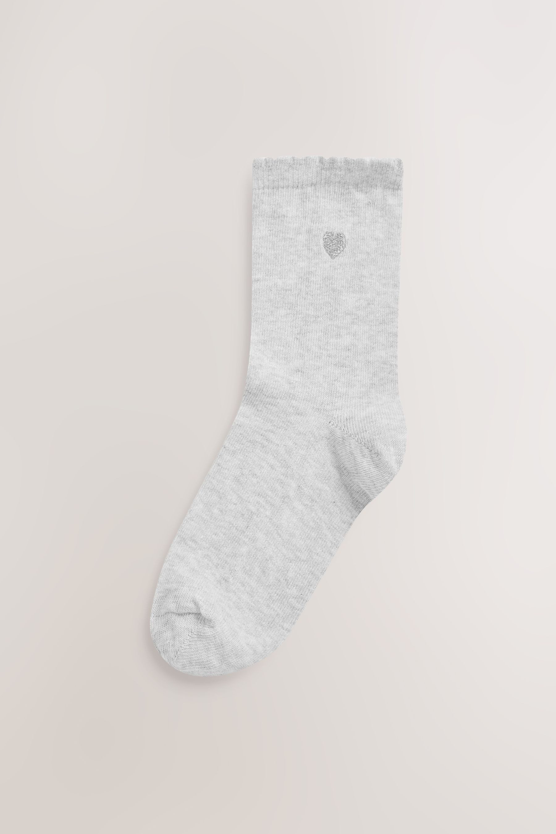 Next Kurzsocken Socken mit Baumwolle und Herzstickerei, 7er-Pack (7-Paar) – Bild 5 von 5