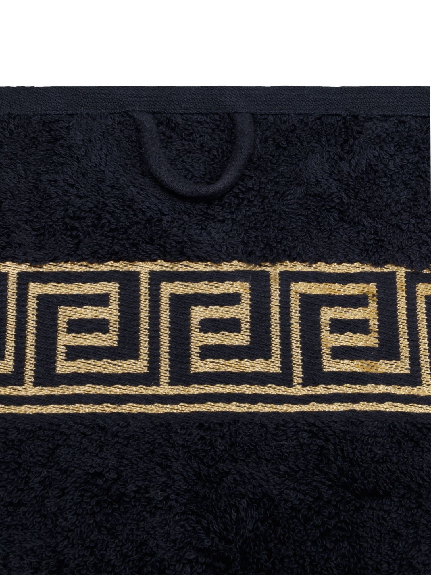 Julie Julsen Handtücher 1-Handtücher-SCHWARZ-GOLD-Gästetuch 30 x 50 cm, Baumwolle (1-St)