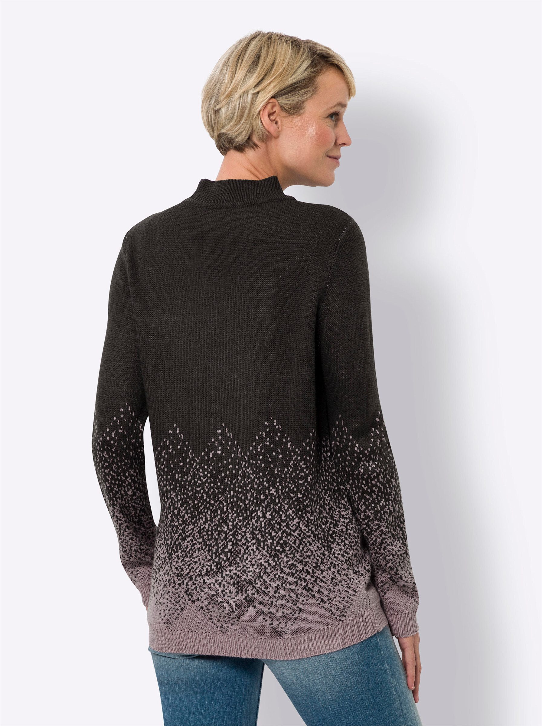 Sieh an! Strickpullover Stehkragenpullover günstig online kaufen