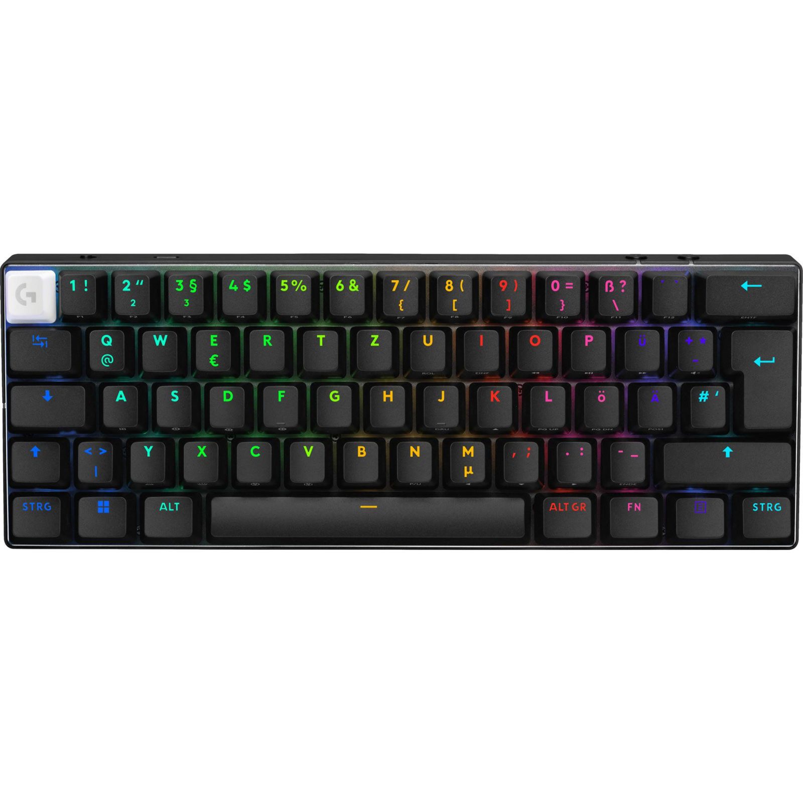 Logitech X 60 PC-Tastatur (RGB-LED, Anpassbare Tastaturhöhe)