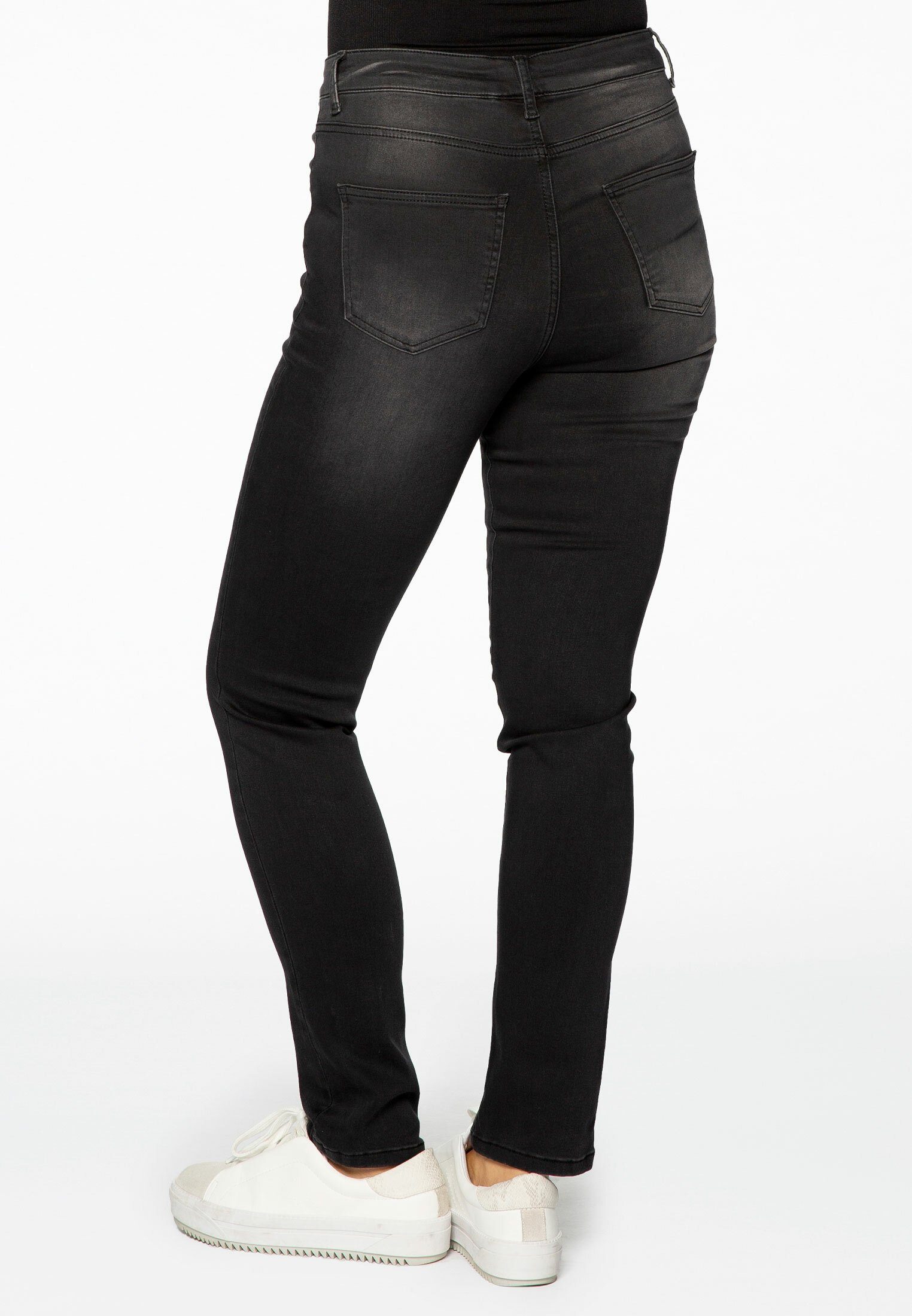 YOEK High-waist-Jeans Damen Jeans Große Größen – Bild 3 von 5