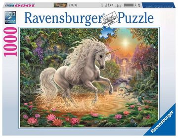 Ravensburger Puzzle Pz. Mystisches Einhorn 1000T., Puzzleteile