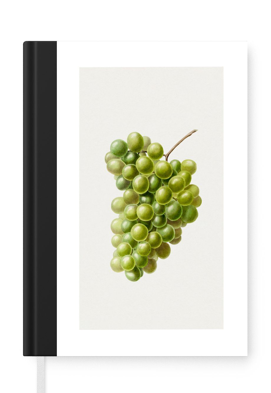 MuchoWow Notizbuch Lebensmittel - Weintrauben - Traube, Journal, Merkzettel, Tagebuch, Notizheft, A5, 98 Seiten, Haushaltsbuch