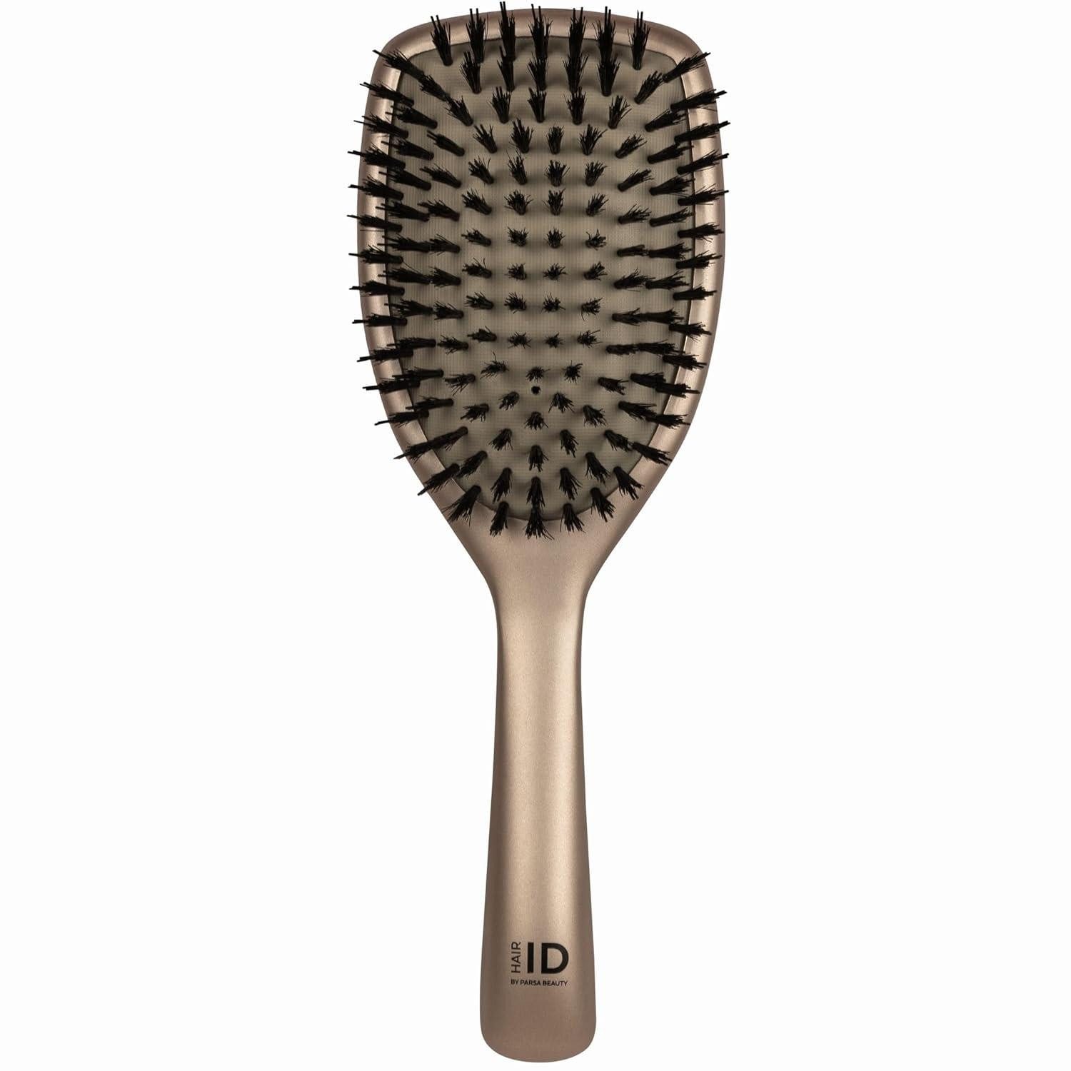 LuxusKollektion Haarentwirrbürste Beauty Hair ID Anti-Frizz Haarbürste Wildschweinborsten Hyaluron