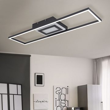 etc-shop LED Deckenleuchte, Leuchtmittel inklusive, Warmweiß, Deckenleuchte Wohnzimmerlampe LED Gestell