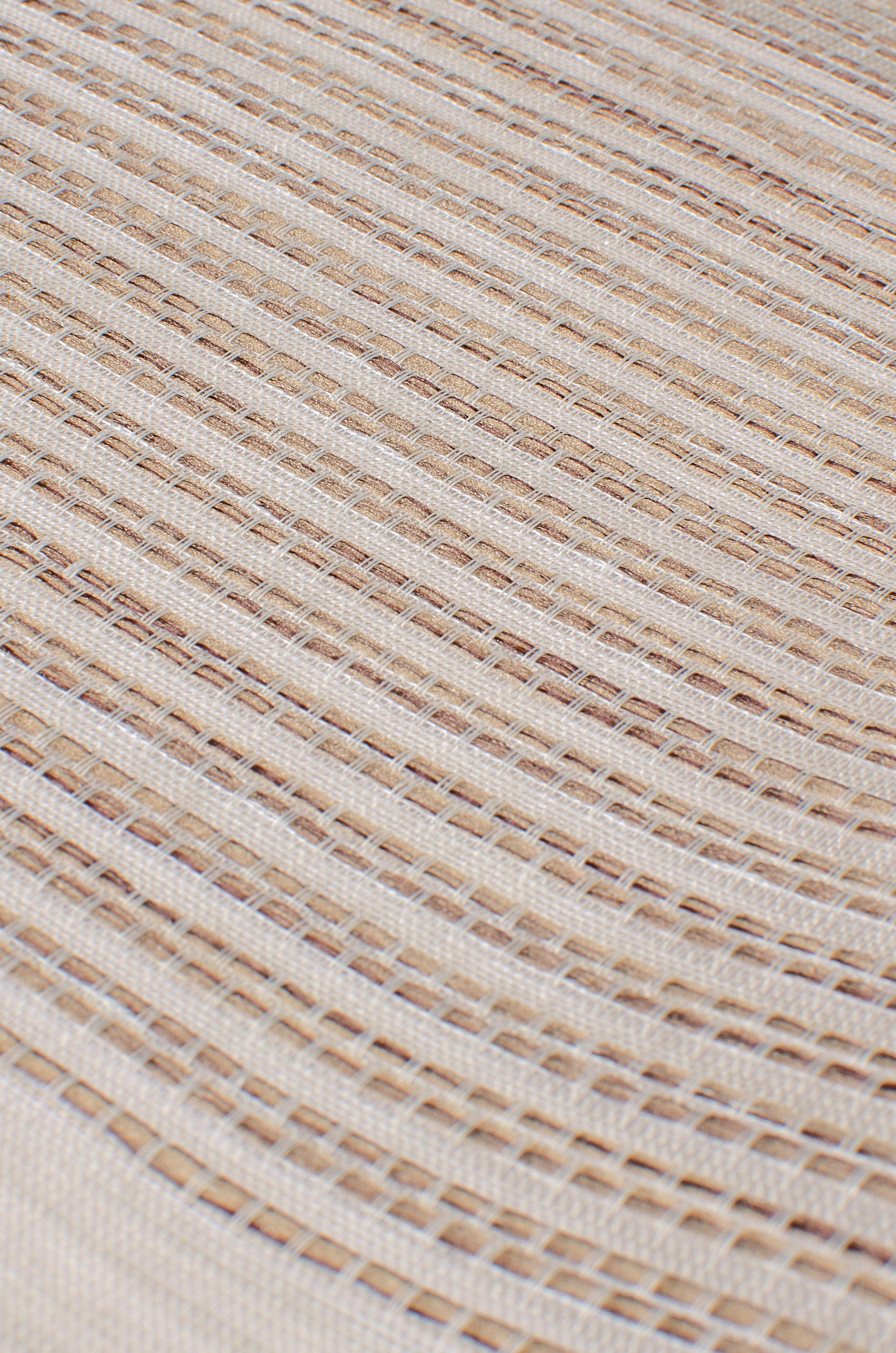 Vorhang mit 8 Ösenschal Jacquard, St), Neutex Metallösen halbtransparent, Laos, for cappuccino (1 Ösen you!,