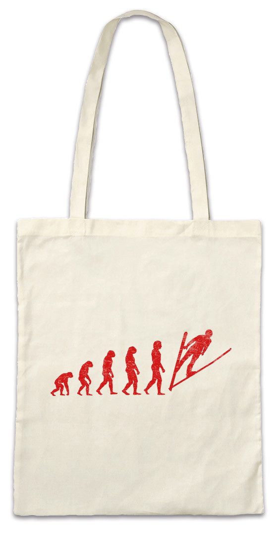 Beuteltasche Ski Jump Evolution Stofftasche Skispringen Skiflieger Skispringer