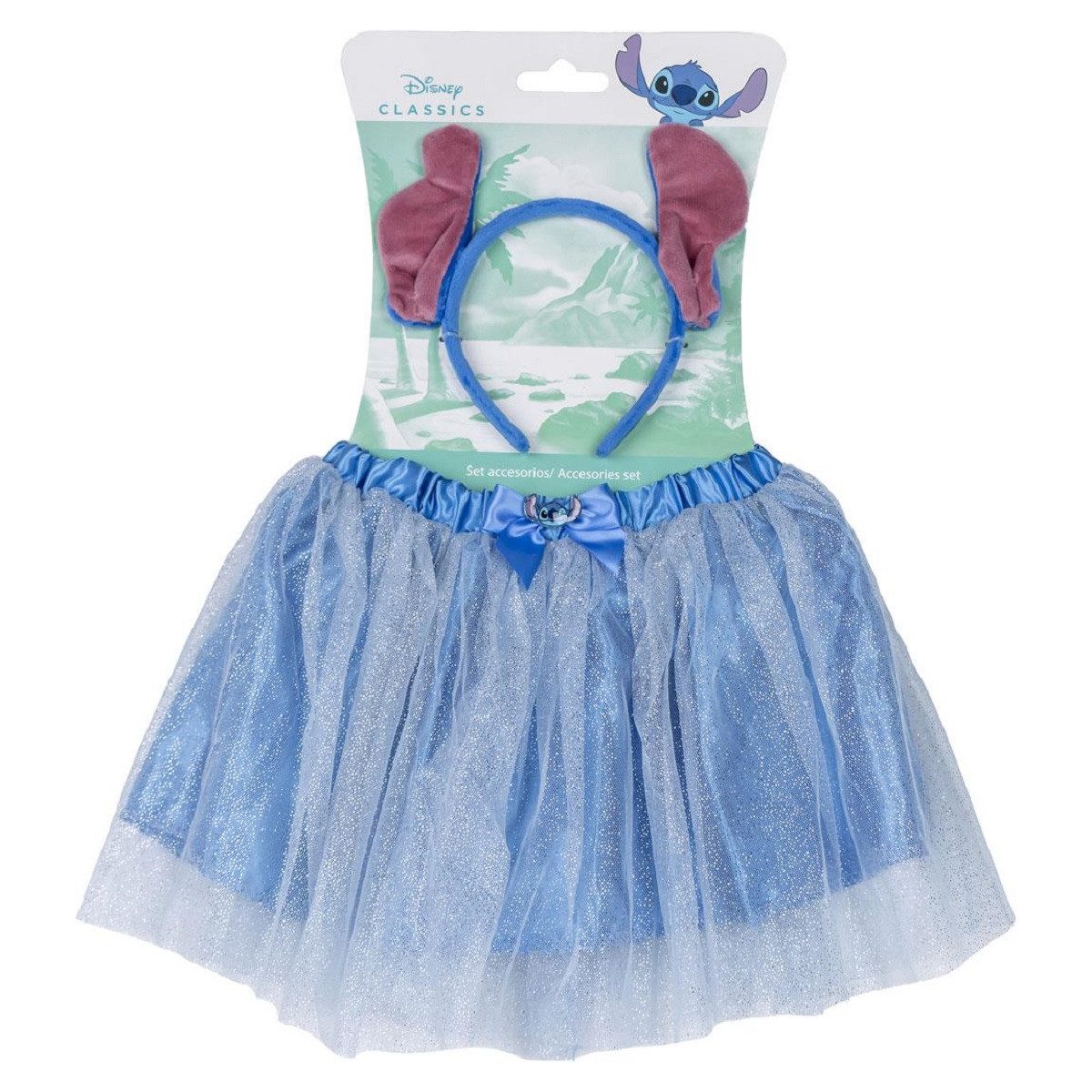 Lilo & Stitch Schleier Tutu-Set für Kinder – 2-teilig mit niedlichem Kopfschmuck