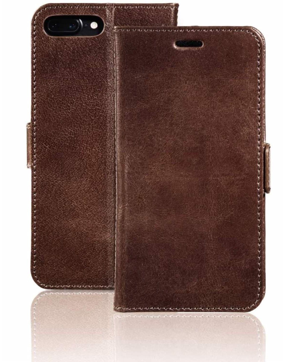 Pazzimo Handyhülle Leder Booklet Smart Case Tasche Hülle Cover, passend für Apple iPhone 7 Plus / 8 Plus, weiches Innenfutter