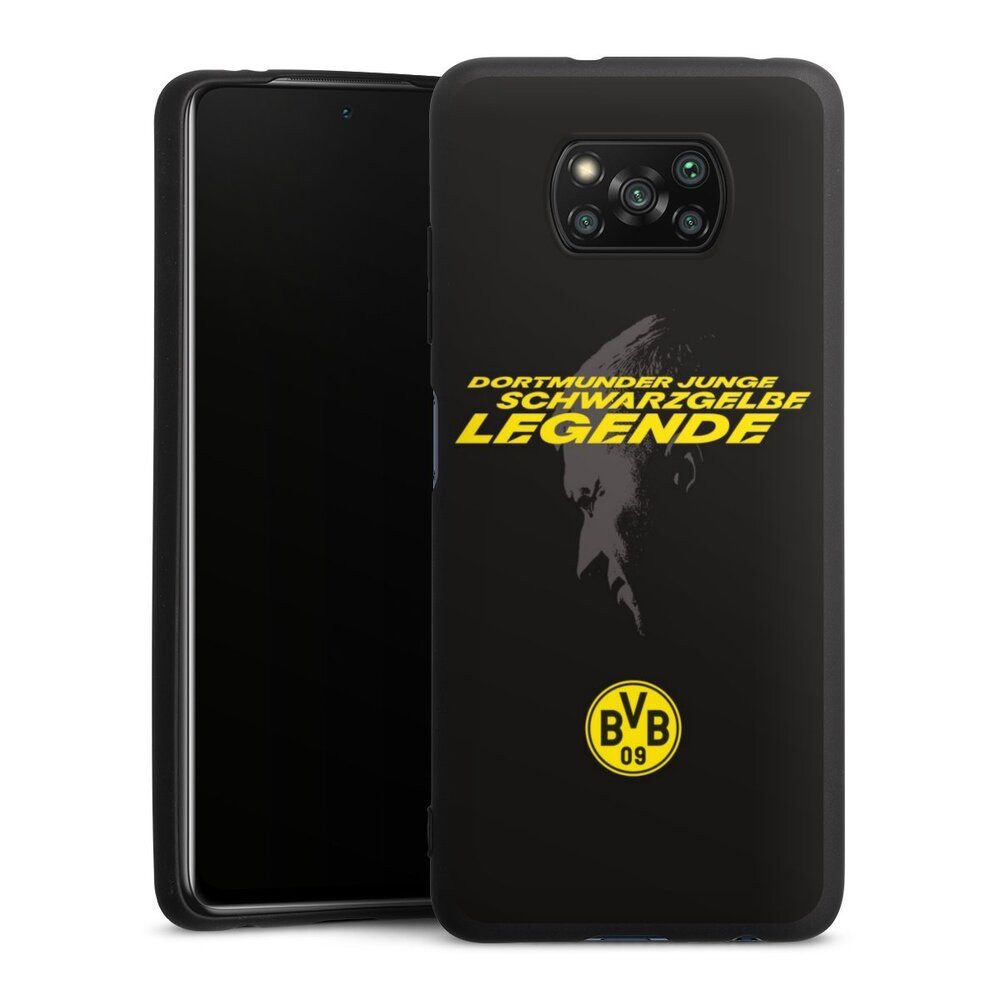 DeinDesign Handyhülle Marco Reus Borussia Dortmund BVB Danke Marco Schwarzgelbe Legende, Xiaomi Poco X3 nfc Silikon Hülle Premium Case Handy Schutzhülle
