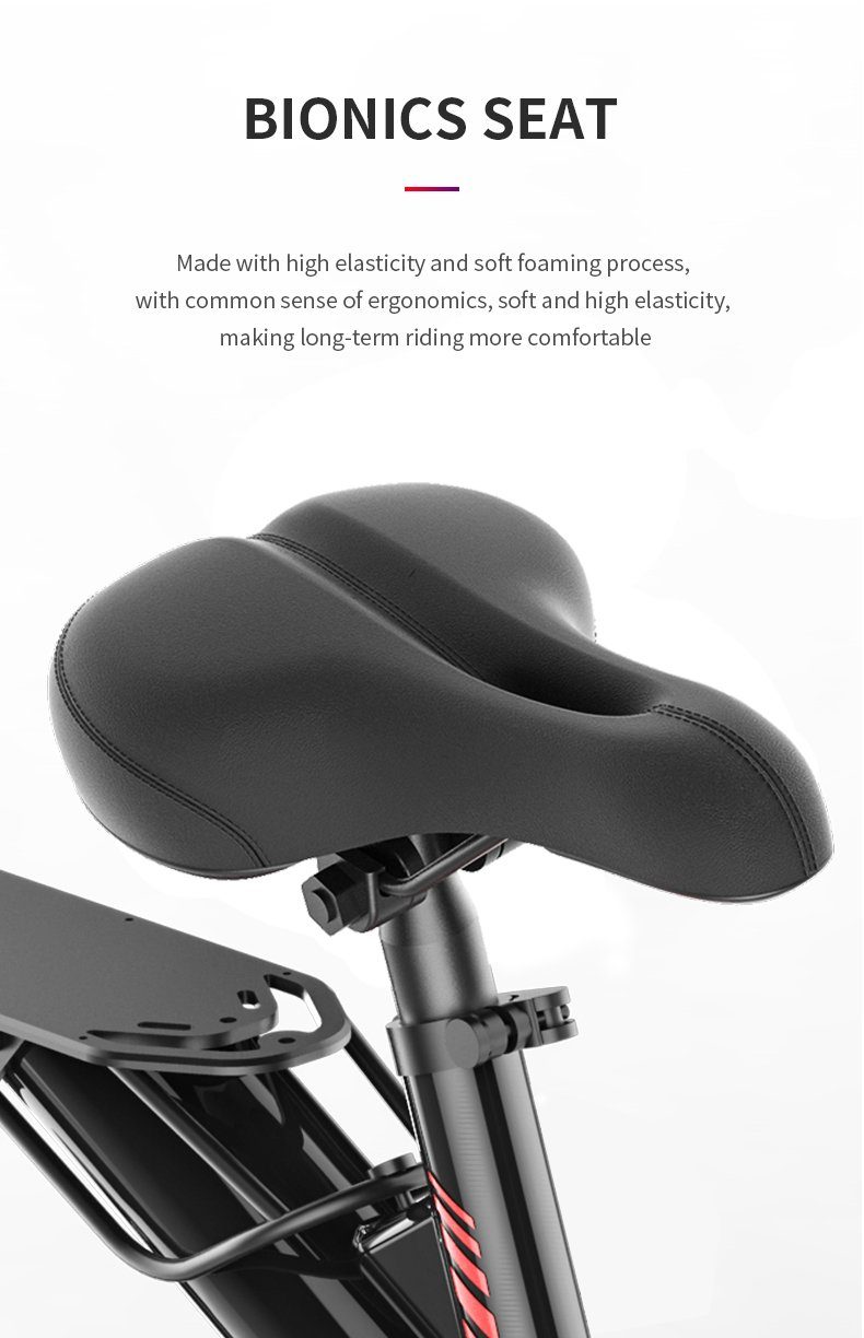 Life E-Bike selbstbestimmt Traglast leicht montierter Mit Batterieladegerät), Motor, 120kg 1YS umweltfreundlich Fine (Set, Modi 12-Zoll, Pro Rot Hinten 3