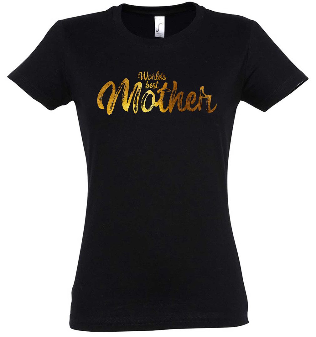 Print-Shirt World’s Best Mother Damen T-Shirt Beste Mama Mom Mutter Mutti Mami