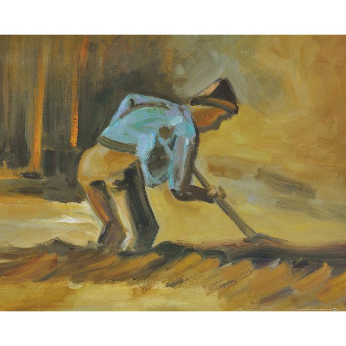 1art1 Kunstdruck Vincent Van Gogh - Ein Bauer Beim Umgraben 1882
