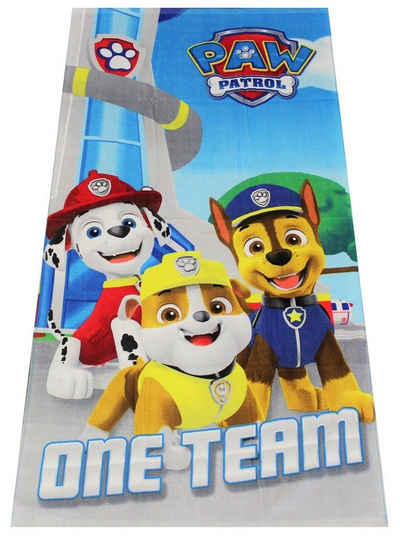 Nickelodeon Handtuch Paw Patrol One Team Kinder Badehandtuch mit Chase, Frottee (1-St)