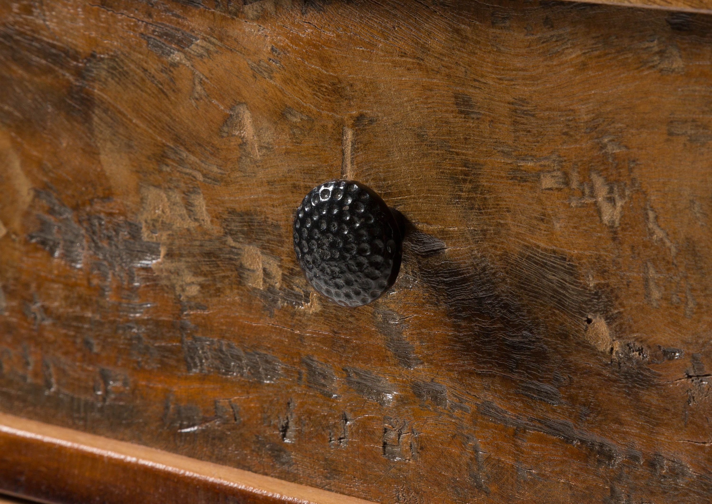 Massivmoebel24 Kommode NATURE OF SPIRIT (Massivholz), Kommode Altholz 55x45x122 mehrfarbig lackiert NATURE OF SPIRIT #129