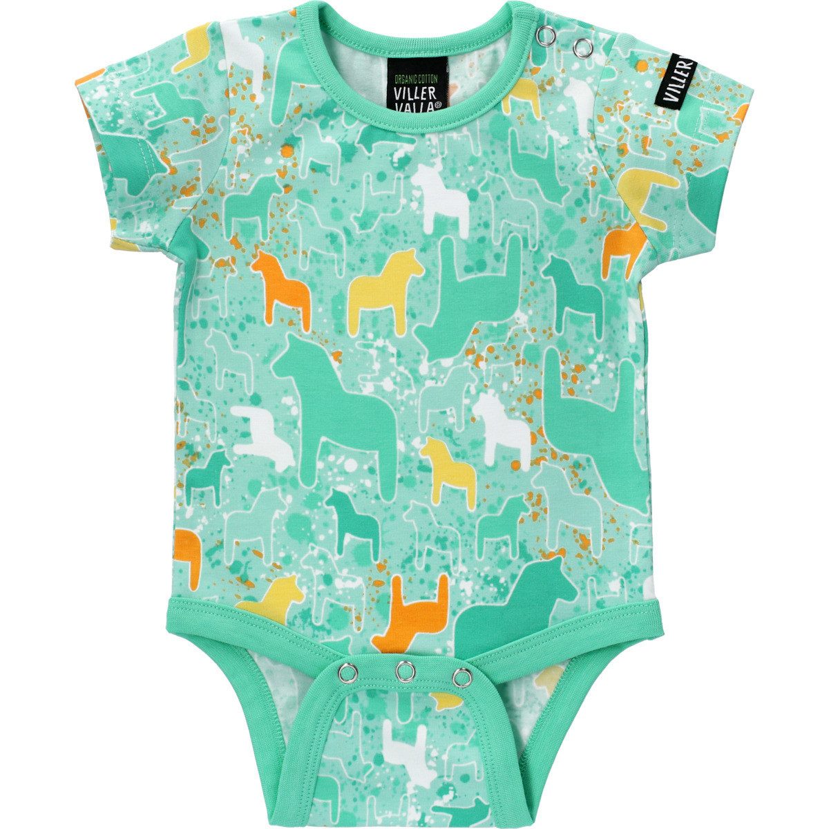 Villervalla Kurzarmbody Dala Unisex Kinder (1-tlg) Kleidbody, Body mit Rock, Bodysuit-Kleid, Bodykleidchen, Body-Dress