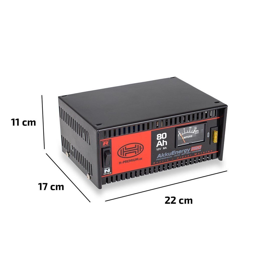 Batterieladegerät Premium 12V 8A Autobatterie-Ladegerät HEYNER
