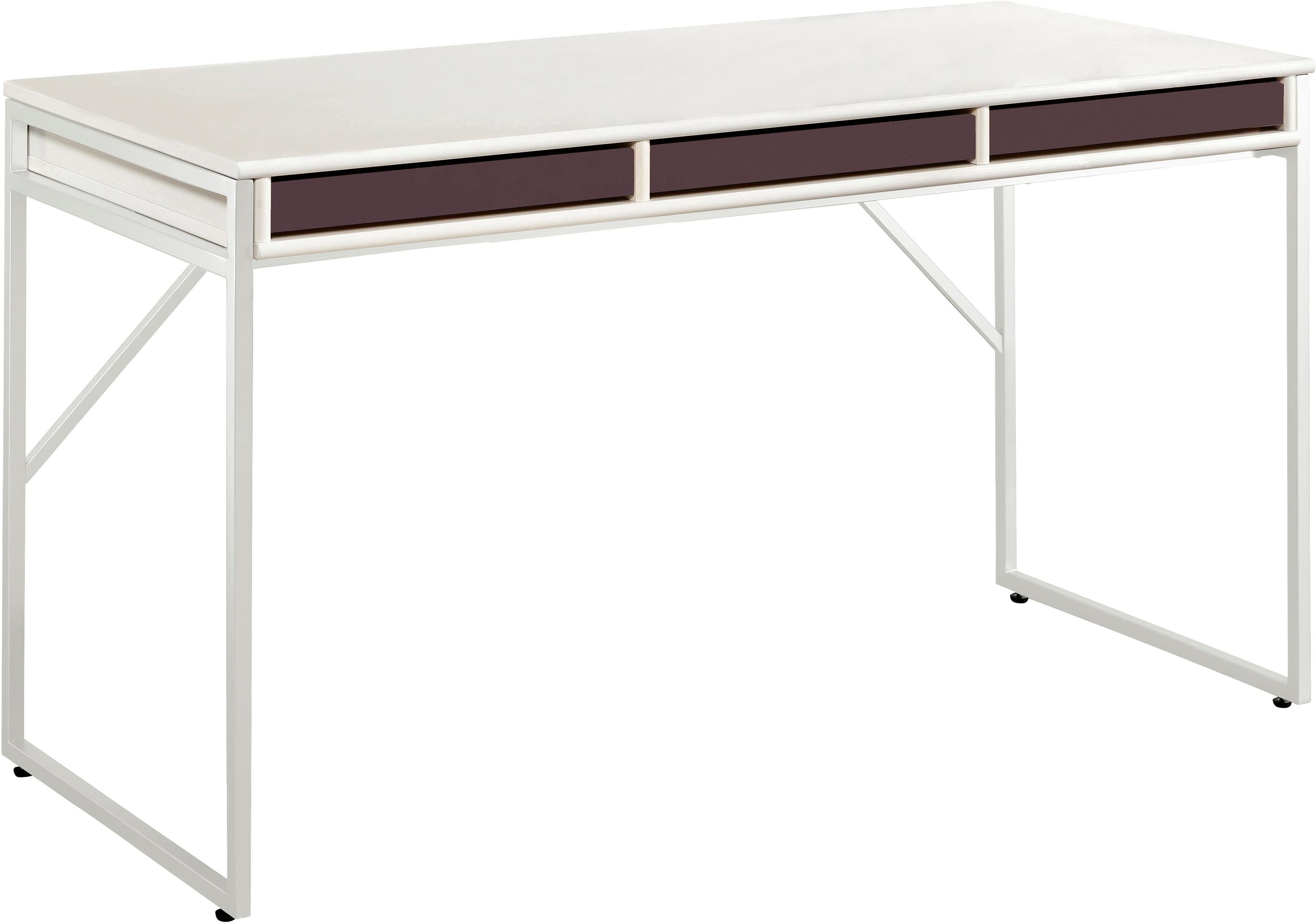 Hammel Furniture Schreibtisch Mistral Bürotisch, Arbeitstisch, Tisch, Computertisch, mit Gestell, B: 137,4 cm, Designmöbel bordeaux