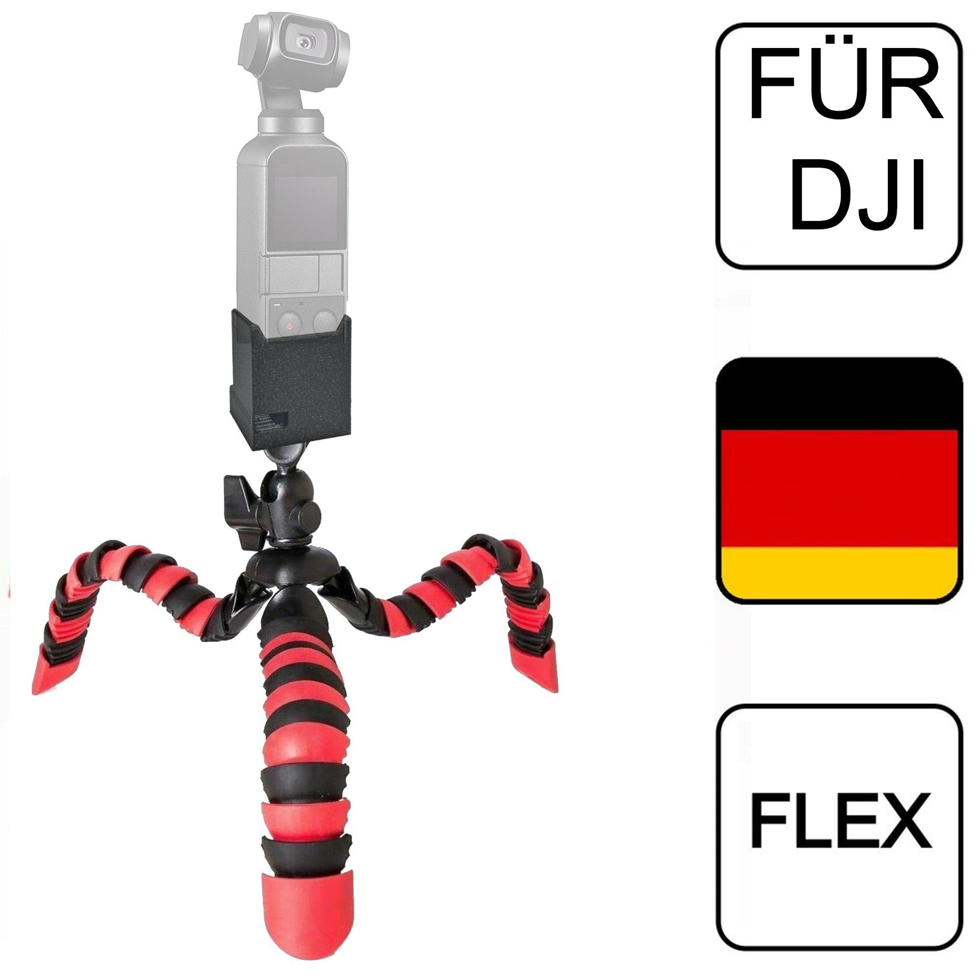 Action Cam-Halterung Flexibles Stativ für DJI Osmo Pocket Gimbal Tripod Tisch Ständer Stand