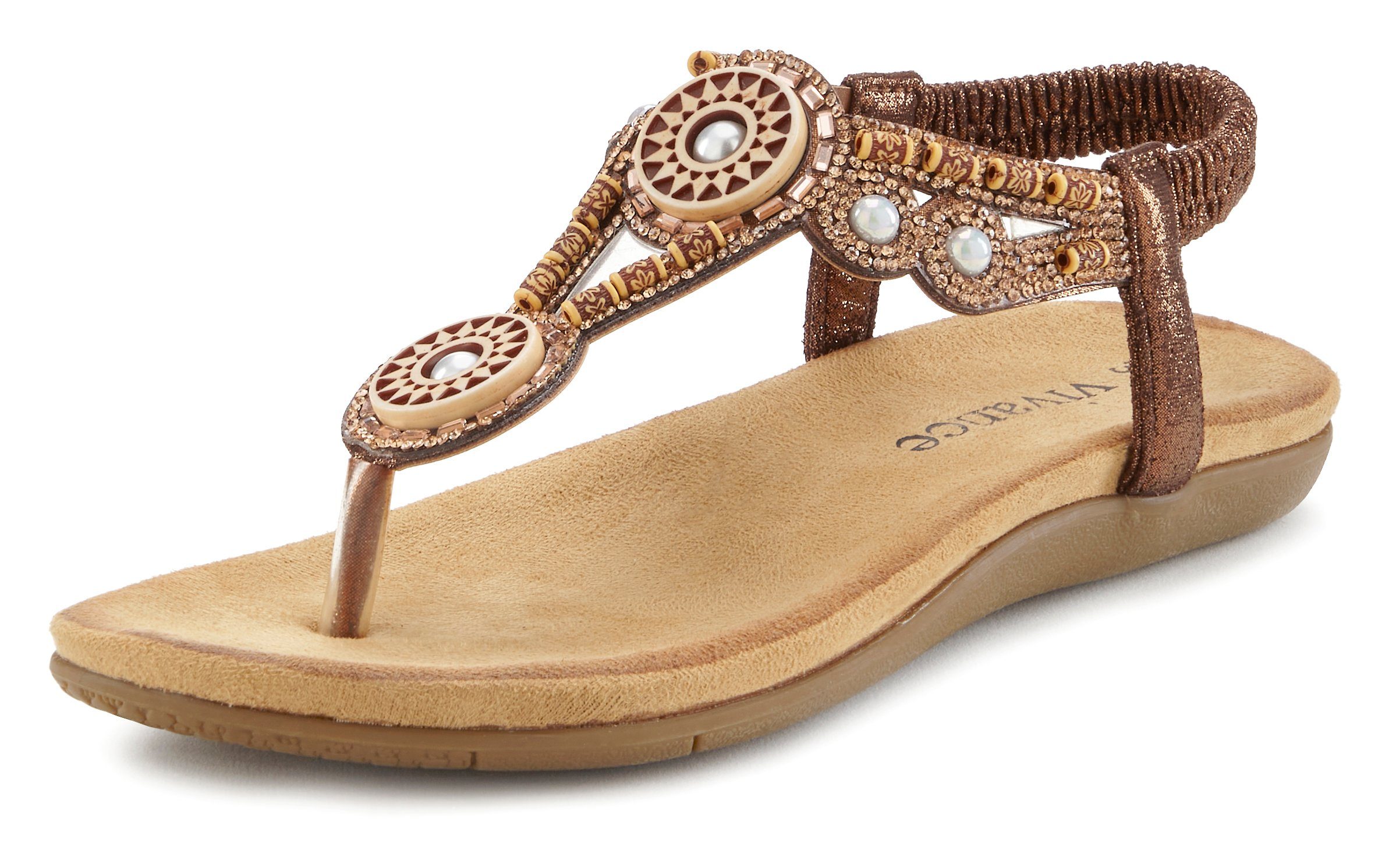 Vivance Zehentrenner Sandale, Sommerschuh, Pantolette mit günstig online kaufen