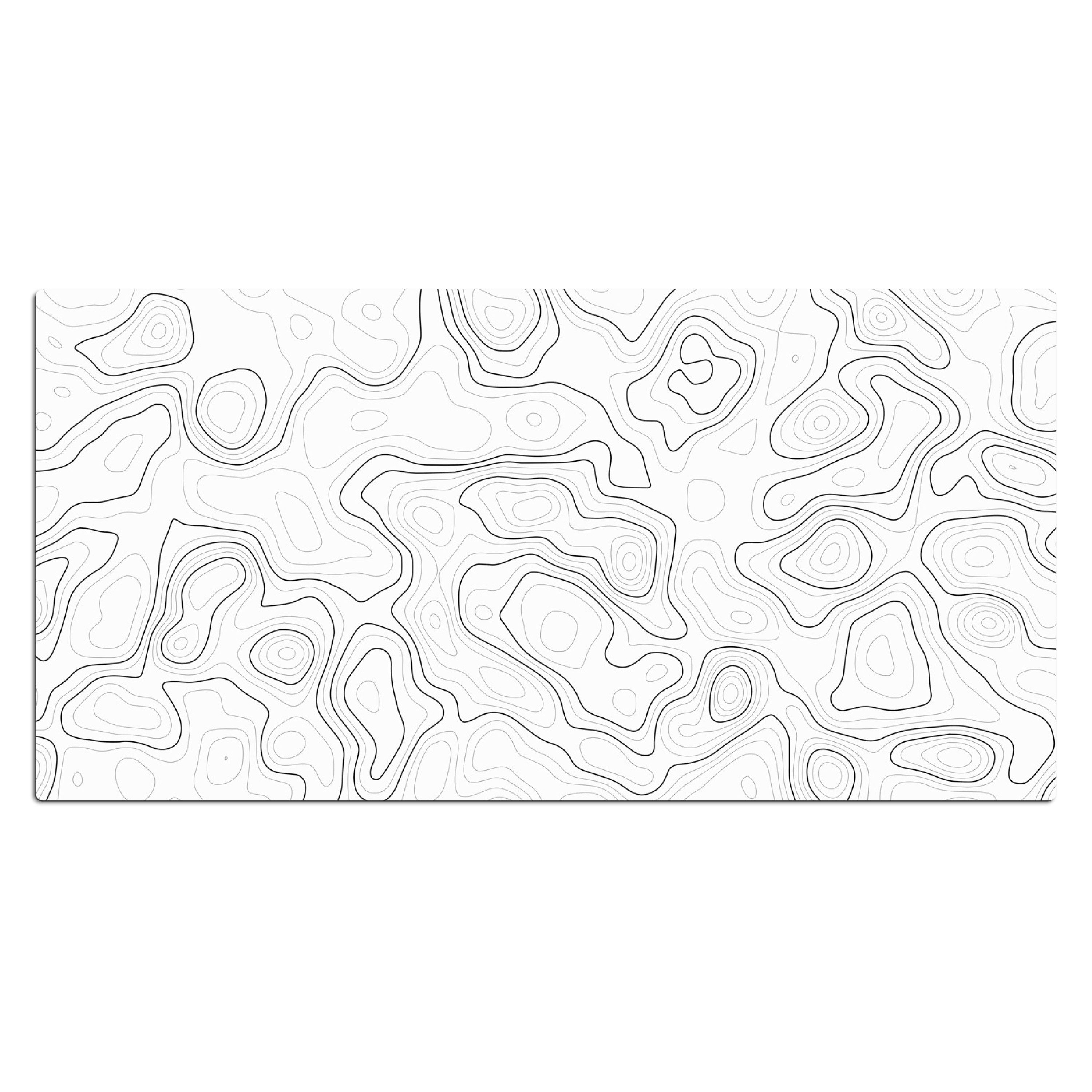 MuchoWow Gaming Mauspad Patroon - Wit - Abstract - Gaming (1-St), Gaming Mauspad XXL, Schreibtischunterlage, Desk Mat Groß, 80x40 cm