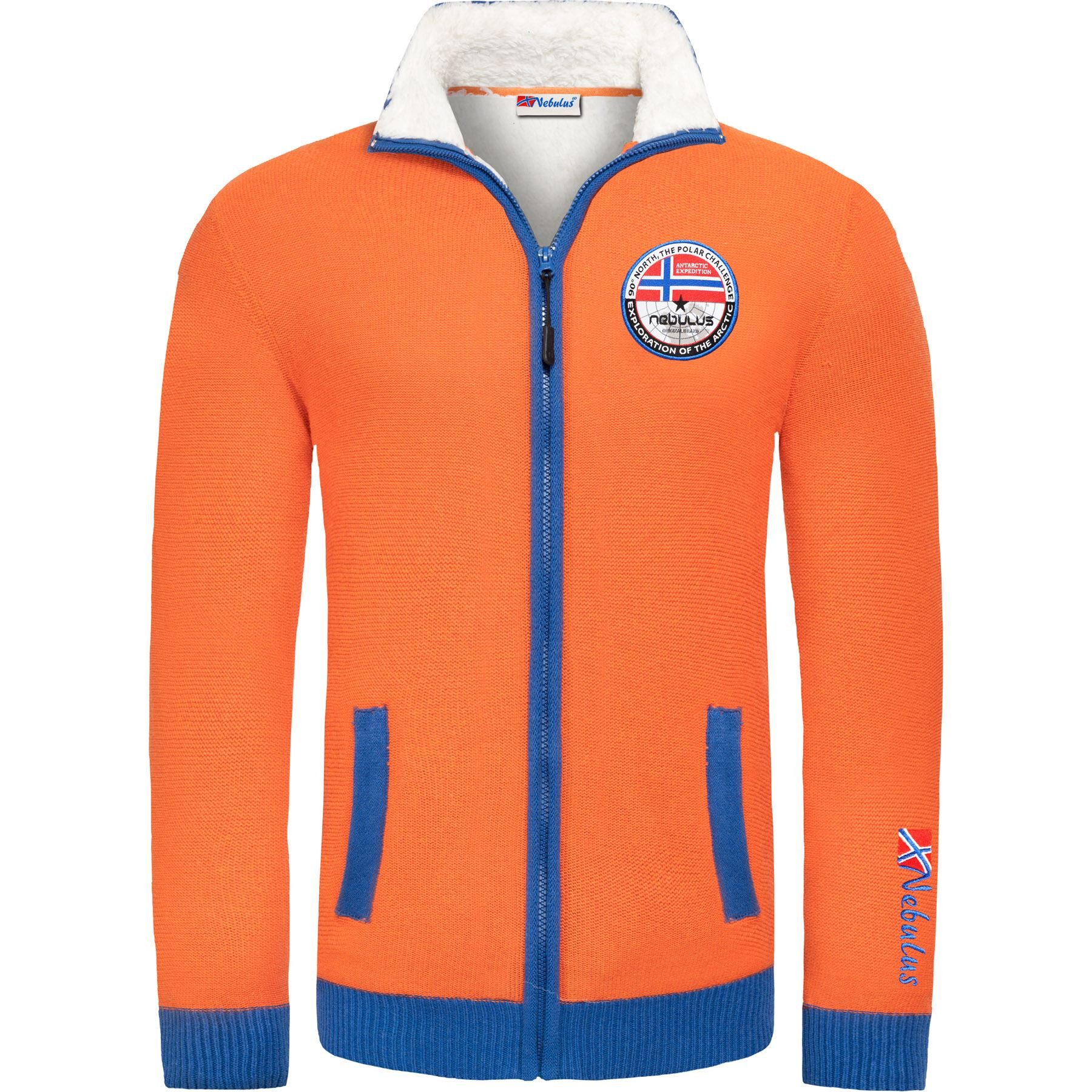 Nebulus Strickjacke STORY, P5583 - Herren, orange, L