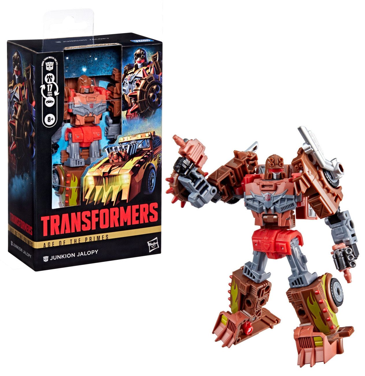 Hasbro Actionfigur Transformers Age of the Primes Deluxe Class Actionfigur Junkion Jalopy